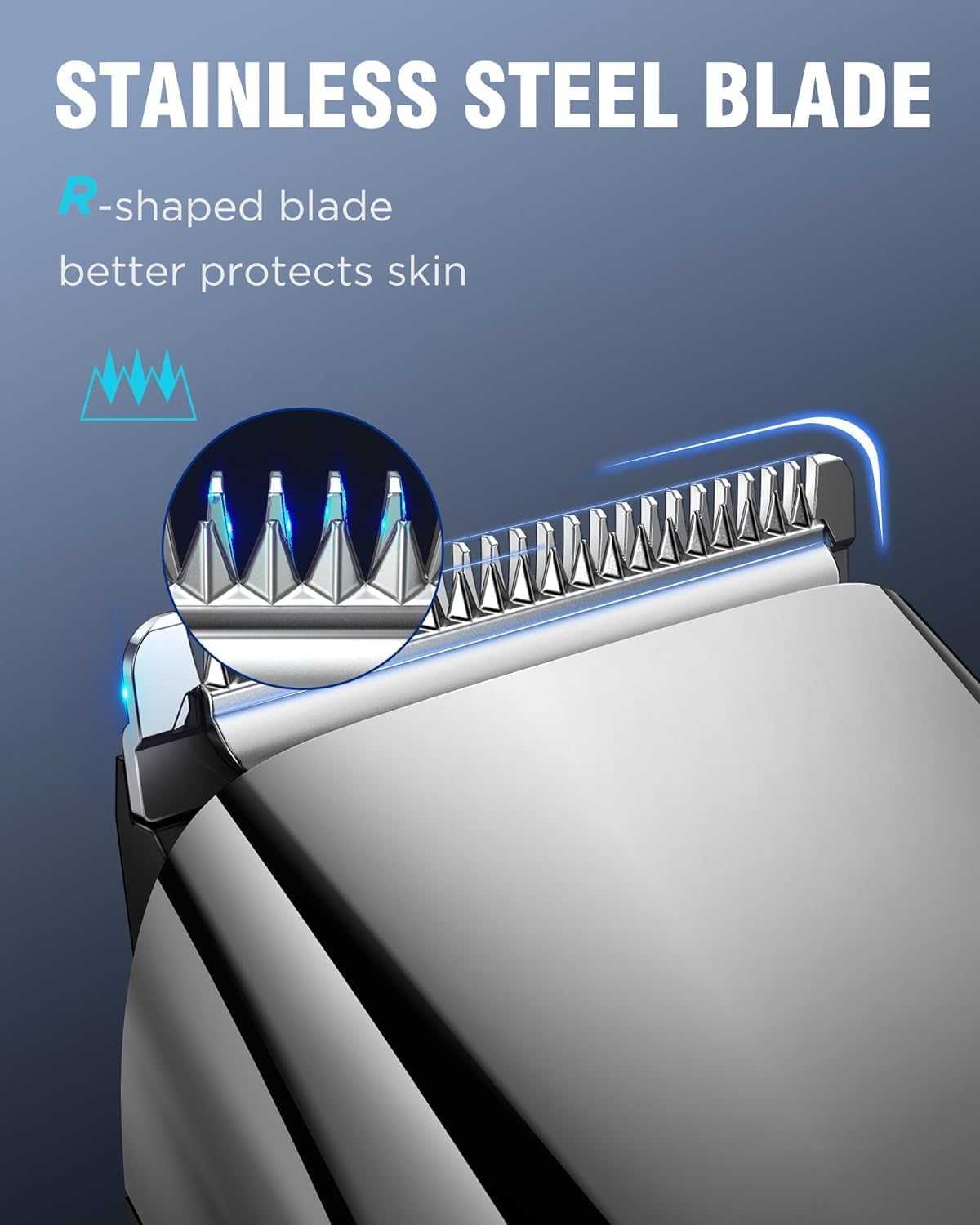Thumbnail 3 de Electric Beard Trimmer & Hair Clippers for Men with Zoom Wheel (1–10mm) – Cordless USB Rechargeable Grooming Kit