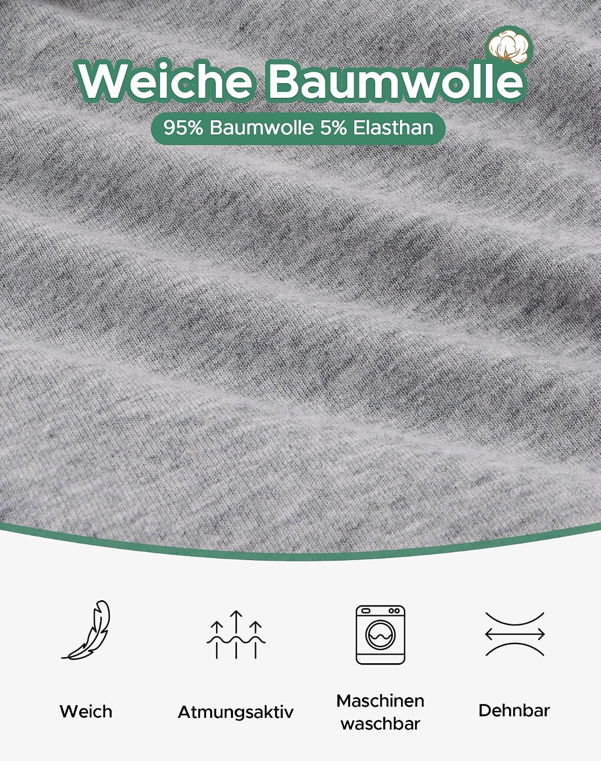 Detalle 1 de INNERSY Jungen Boxershorts 5er Pack Baumwolle