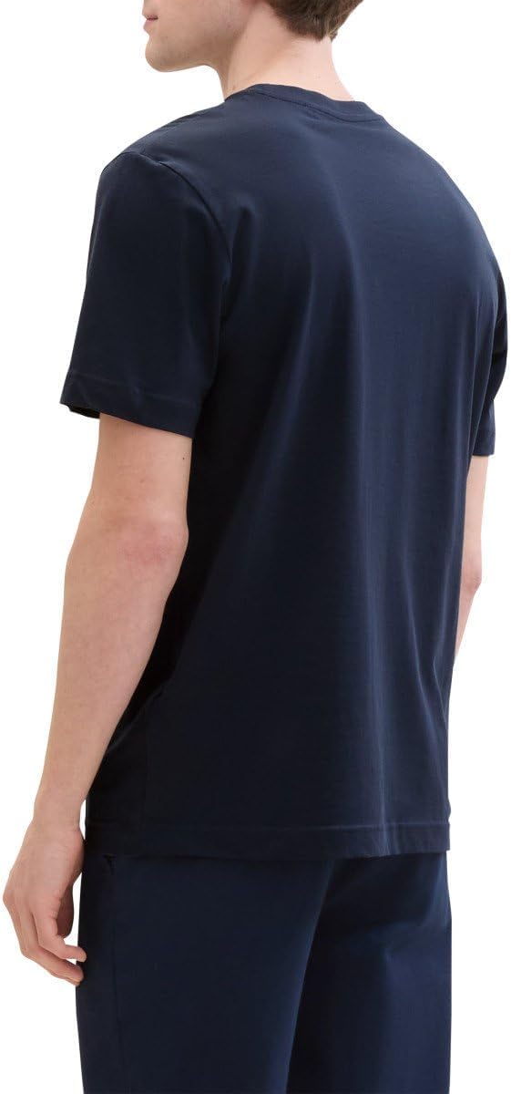 Thumbnail 1 de TOM TAILOR Herren T-Shirt aus Baumwolle mit Logo-Print