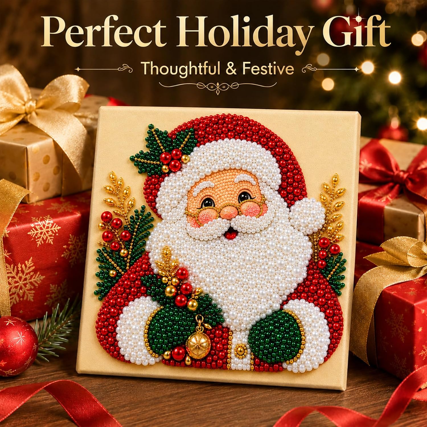 Thumbnail 6 de Diamond and Pearl Christmas Art Kit, 10 x 10 in