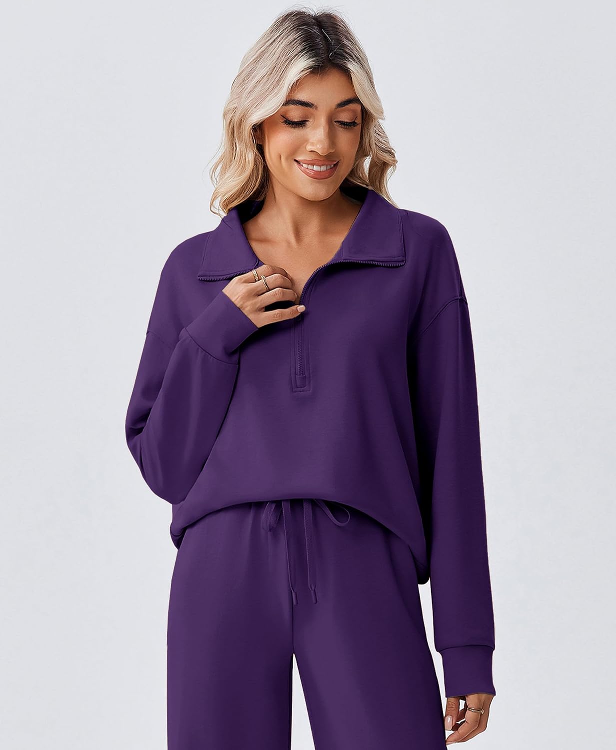 Detalle 2 de PINSPARK Women's Two-Piece Set Air Layer Fabric
