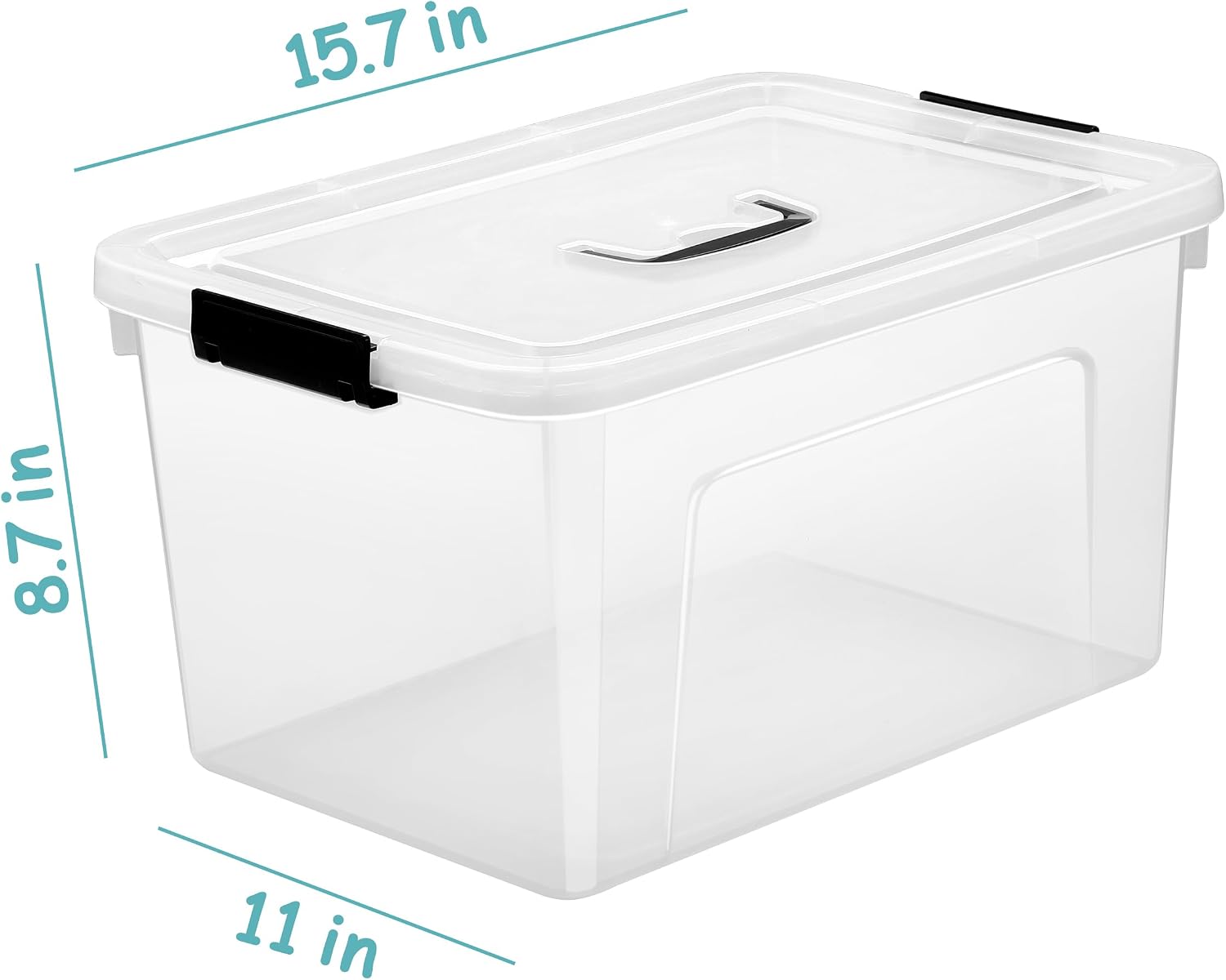 Thumbnail 1 de JUJIAJIA 19 Quart Storage Bins 6-Pack