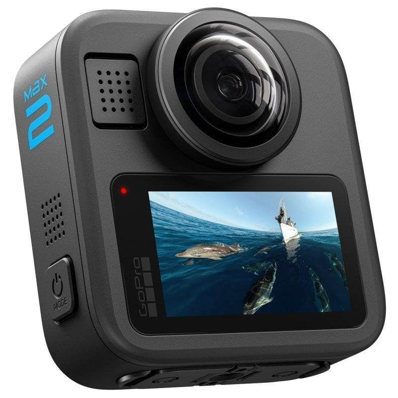 Detalle de GoPro MAX2 360° 8K Ultra HD, 29,5 MP, sensor 1/2.3" con estabilizador, WiFi, GPS y resistencia hasta 5 m