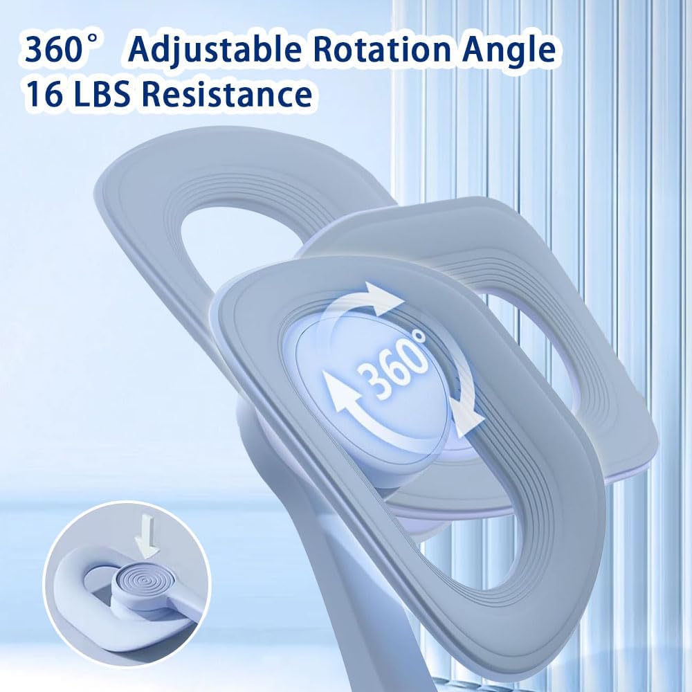 Detalle de Beckenbodentrainer & Oberschenkeltrainer für Frauen – kompakt, 360° Rotation, LCD-Display
