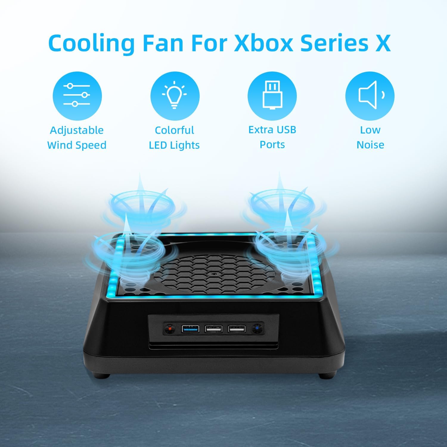 Detalle 2 de Tolesum Ventilateur Xbox Series X 3 vitesses