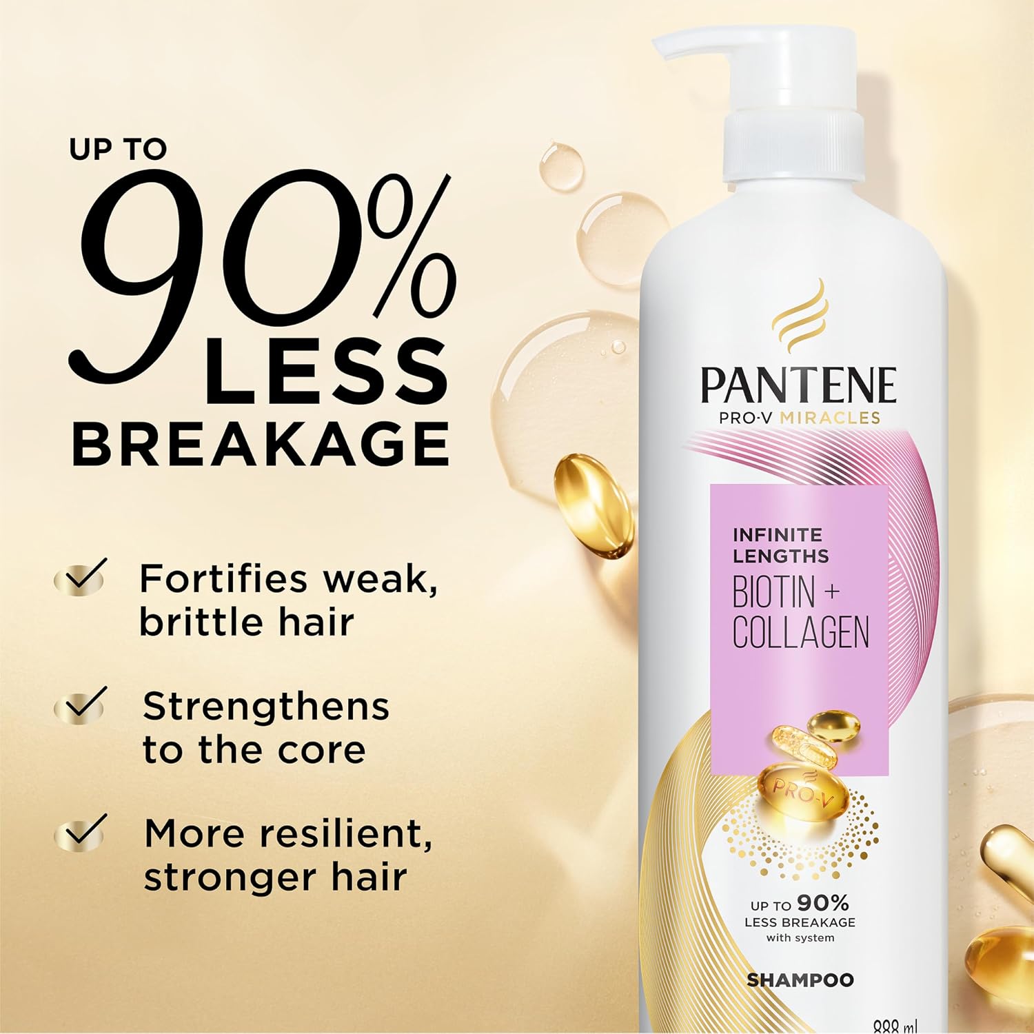 Detalle de Pantene Infinite Lengths Shampoo 30 fl oz