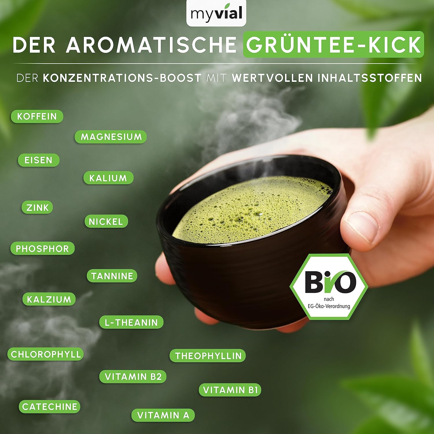 Thumbnail 6 de Myvial Bio Matcha Pulver Premium 100g 🍵