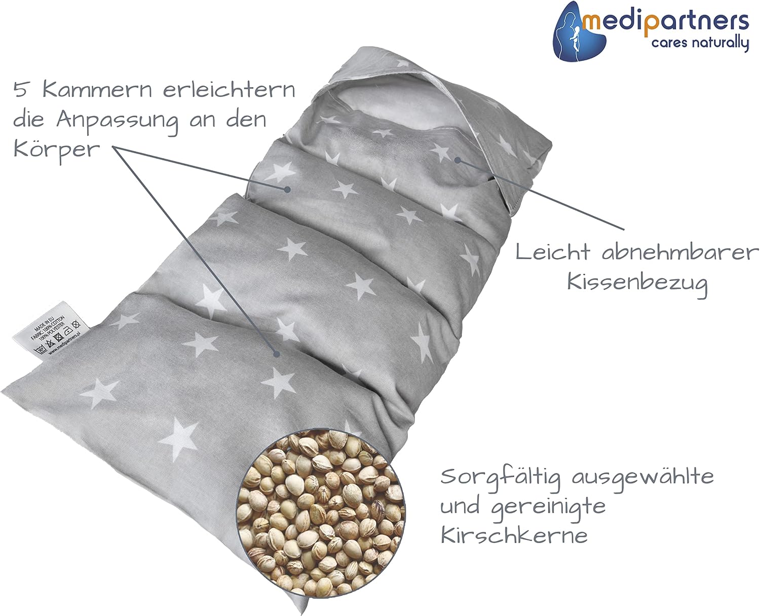 Detalle 2 de Medi Partners Kirschkernkissen 60x20cm 800g