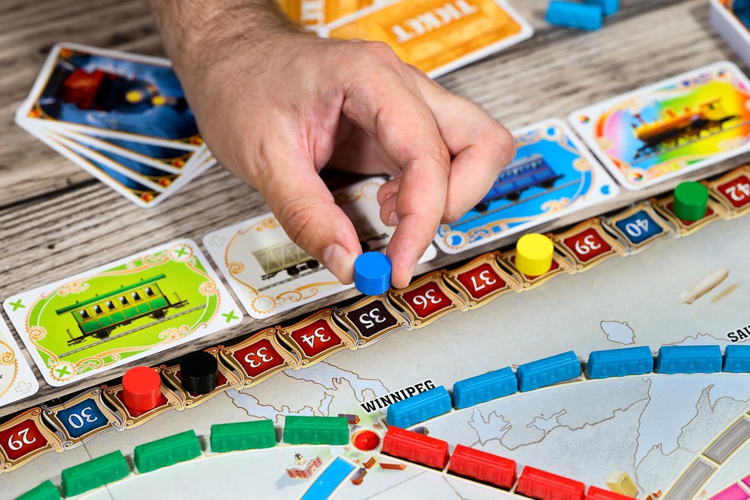 Thumbnail 4 de Ticket to Ride Board Game (2025 Refresh) – Cross-Country Train Adventure for Family and Friends