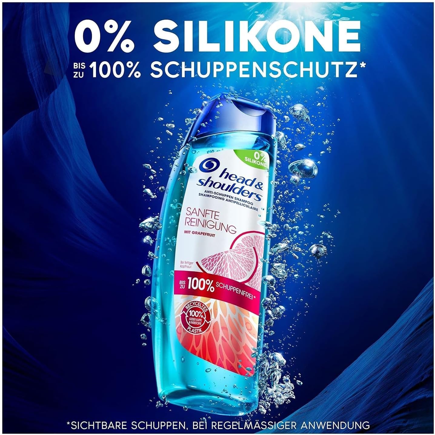 Detalle 2 de Head & Shoulders grapefruit anti-roosshampoo, siliconenvrij, 250 ml