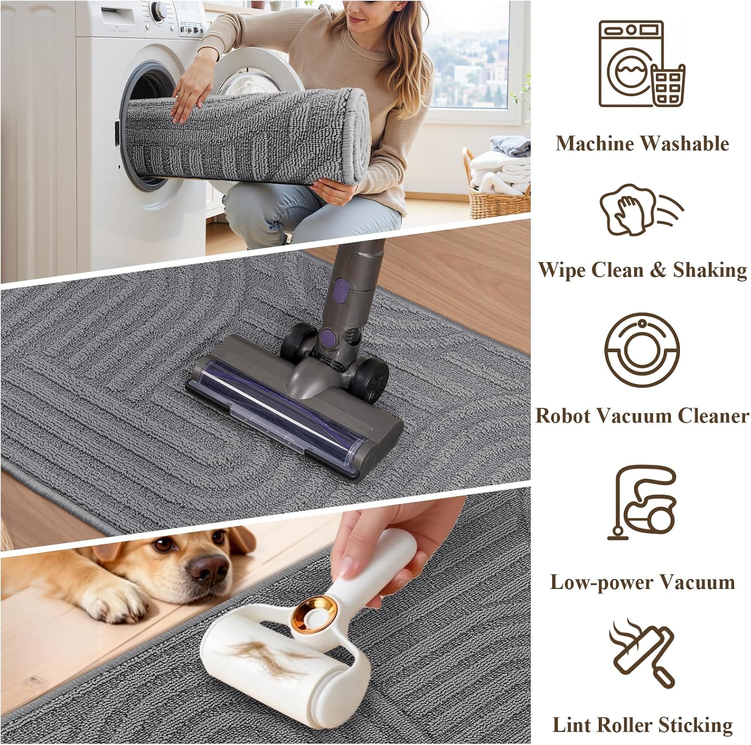 Thumbnail 6 de U'Artlines Kitchen Rug Set, 3-Piece