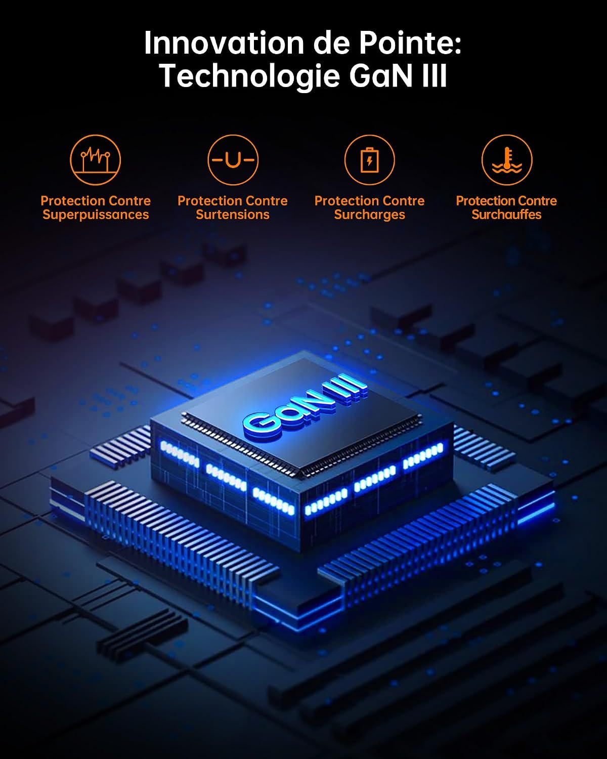 Detalle 2 de NOVOO Cargador 67W USB-C GaN III