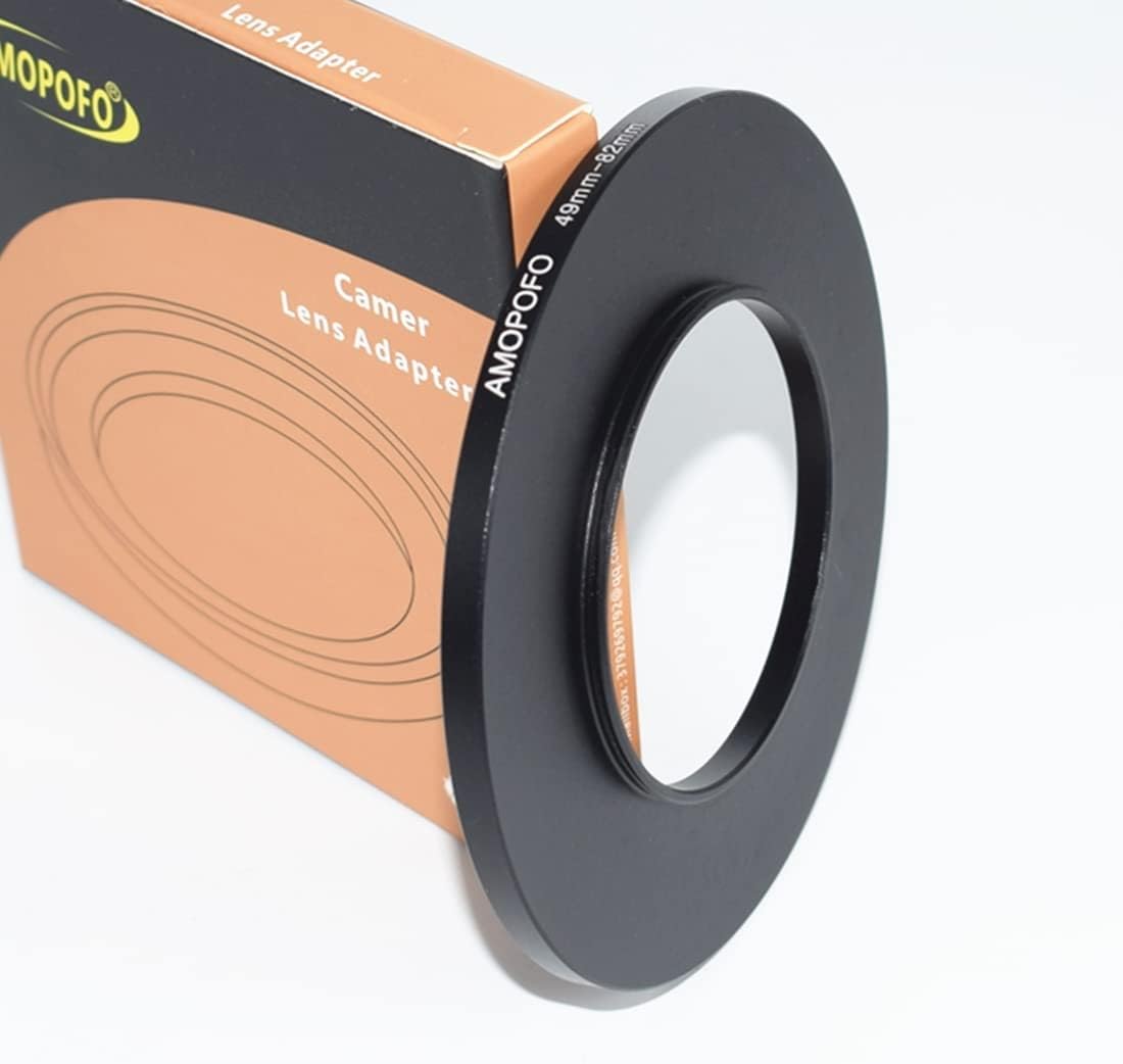 Detalle de AMOPOFO 49mm to 82mm Camera Filter Ring – Step Up Ring for UV/ND/CPL Filters