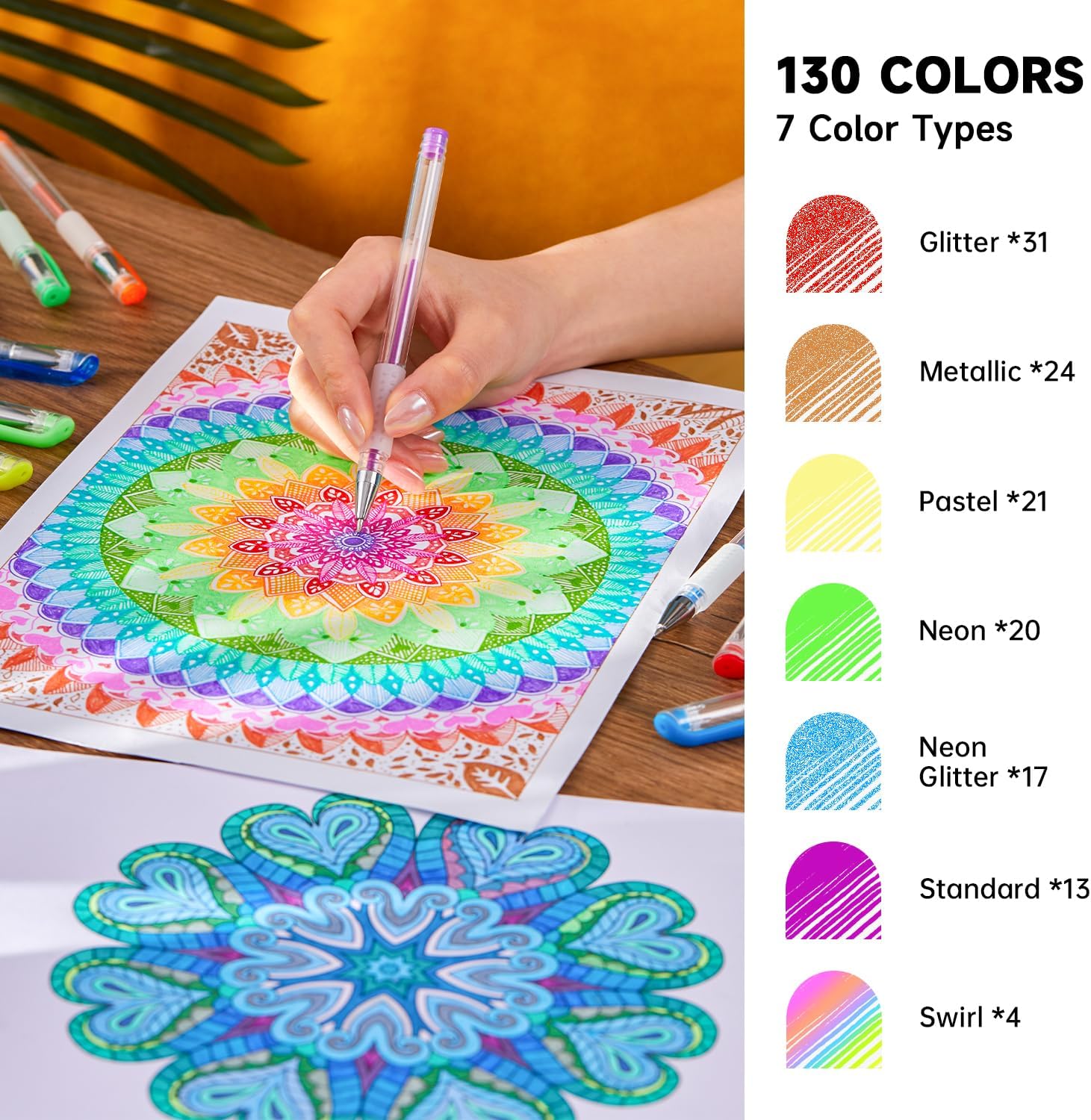 Detalle de Shuttle Art Gel Pens 260 pack for colouring