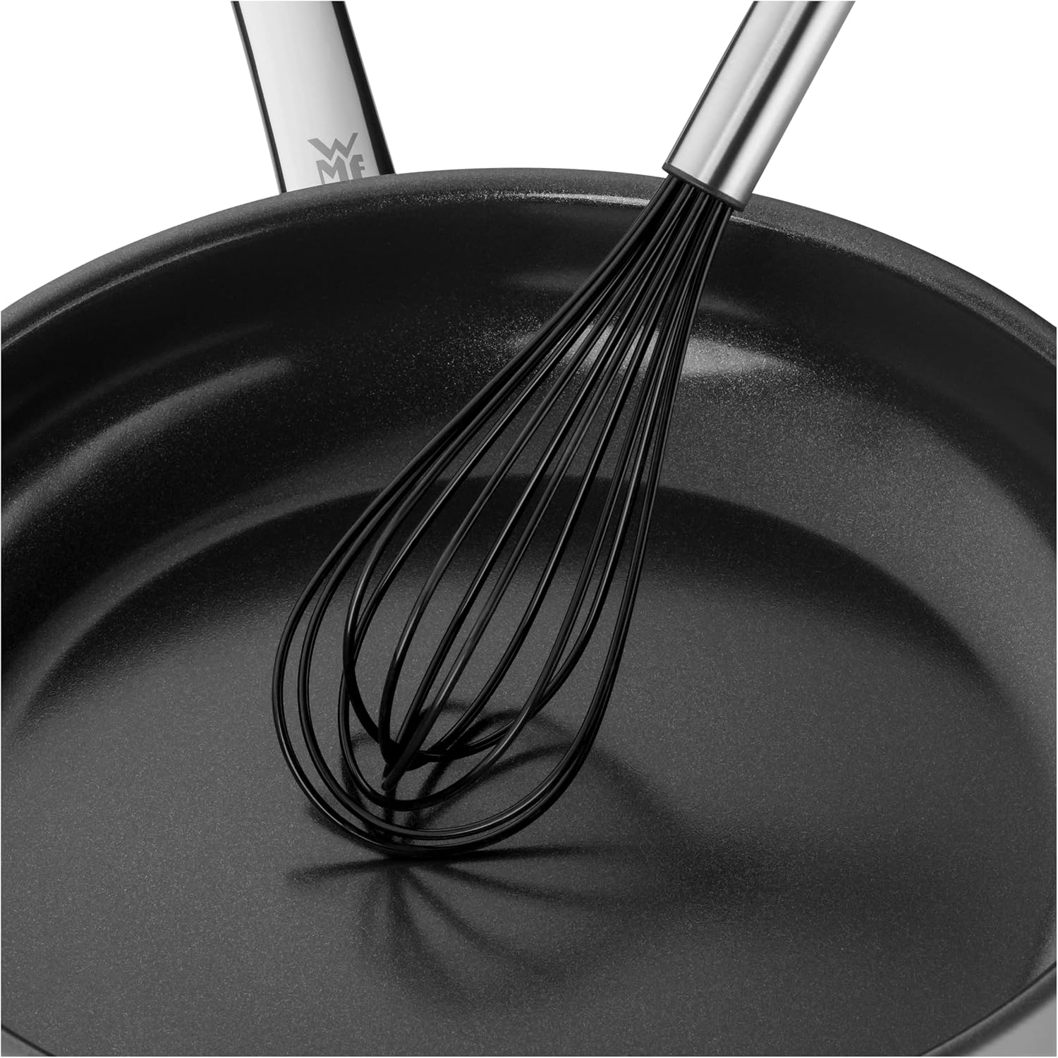Detalle de WMF Profi Plus Schneebesen mit Silikondrähten, 25 cm – Cromargan Edelstahl mattiert