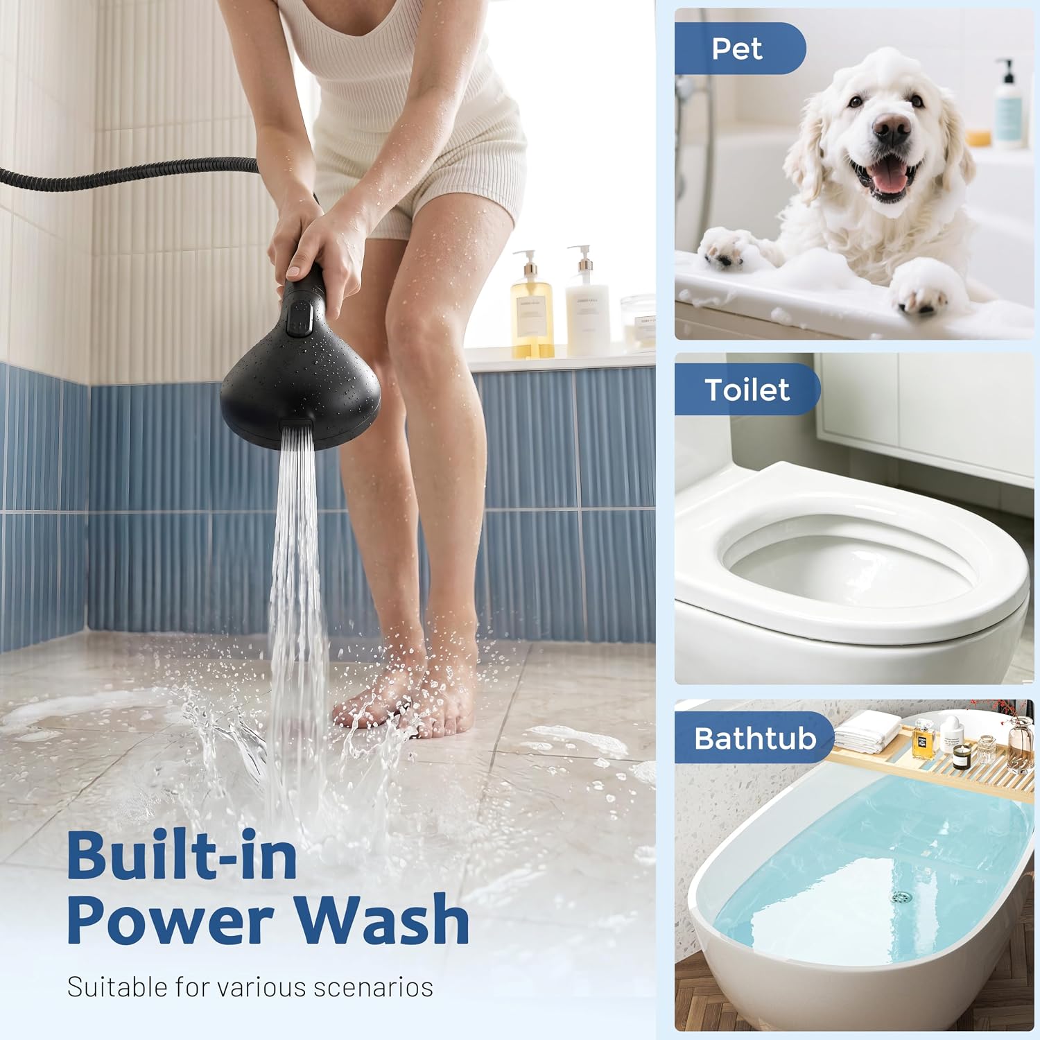Thumbnail 5 de MakeFit Dual Filtered Rain Shower Head with Hard Water Filter
