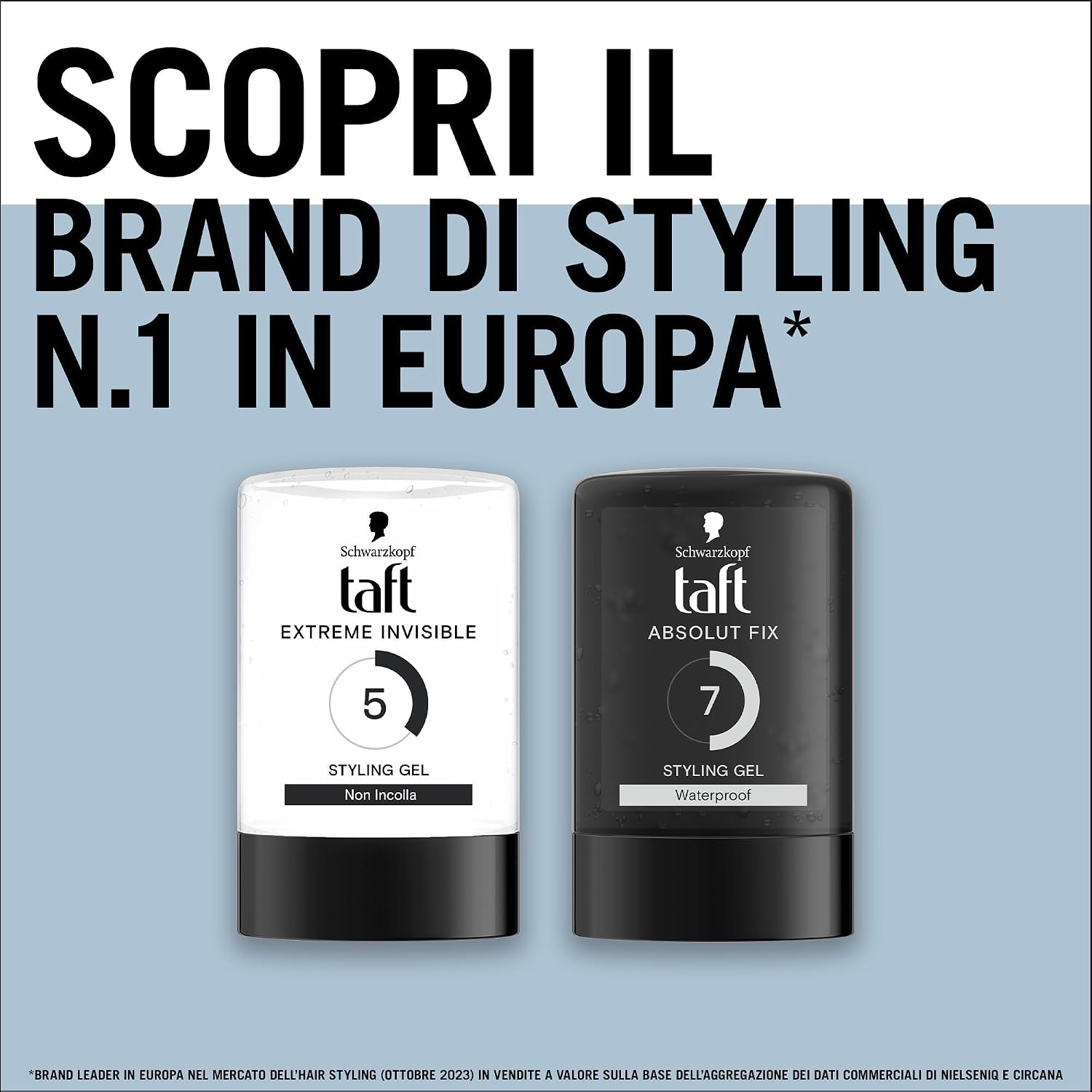 Detalle 1 de Schwarzkopf Taft Extreme Invisible Styling Gel 300 ml – fissaggio invisibile, vegan e delicato sui capelli