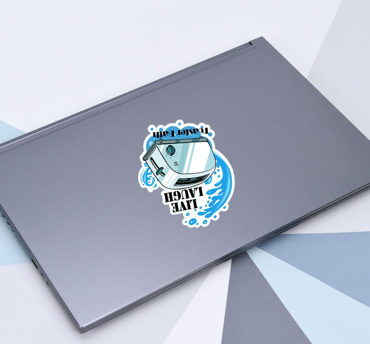 Thumbnail 4 de Live Laugh Toaster stickers 2.32x3 in 📎