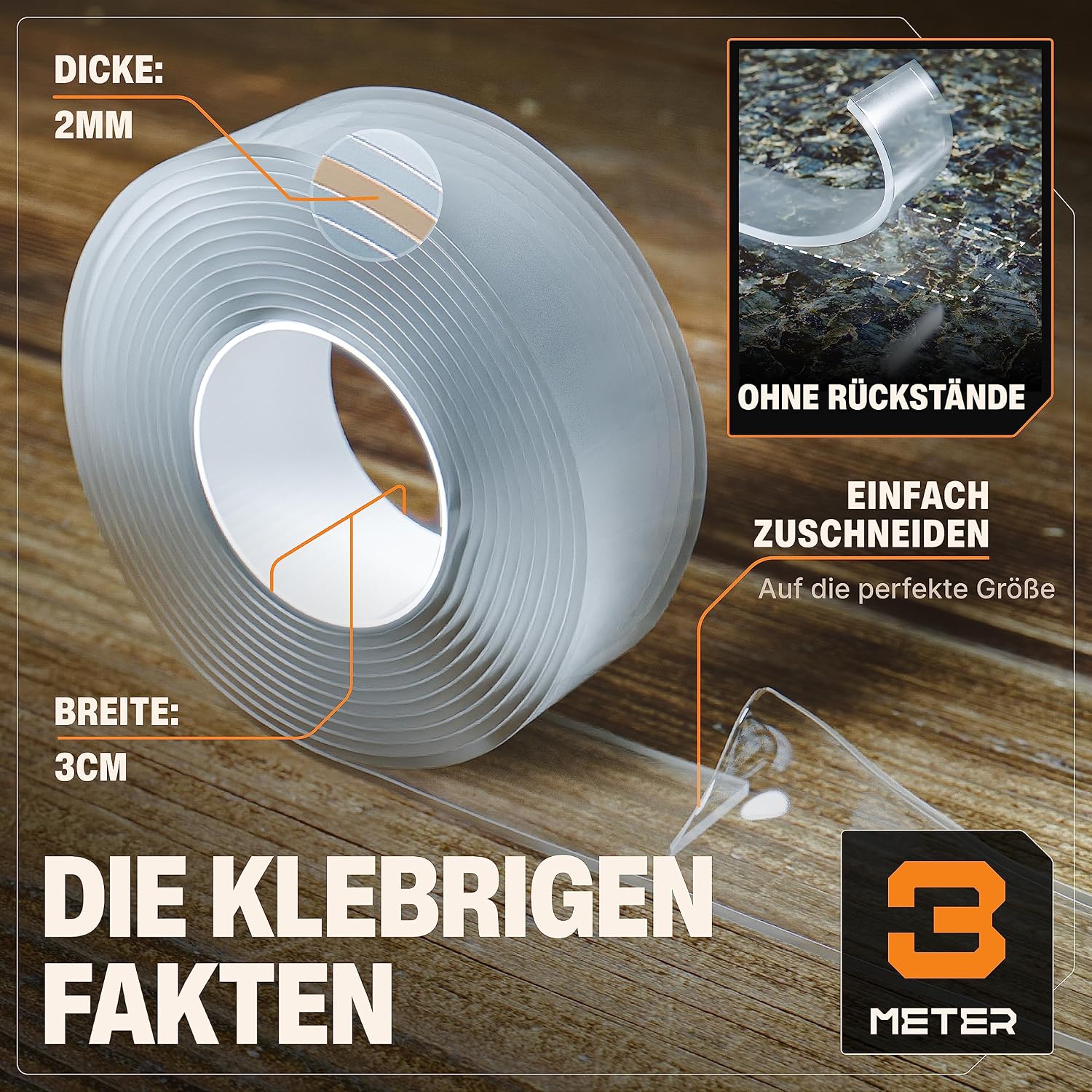 Detalle de BAURIX® Nano Tape 2x3m