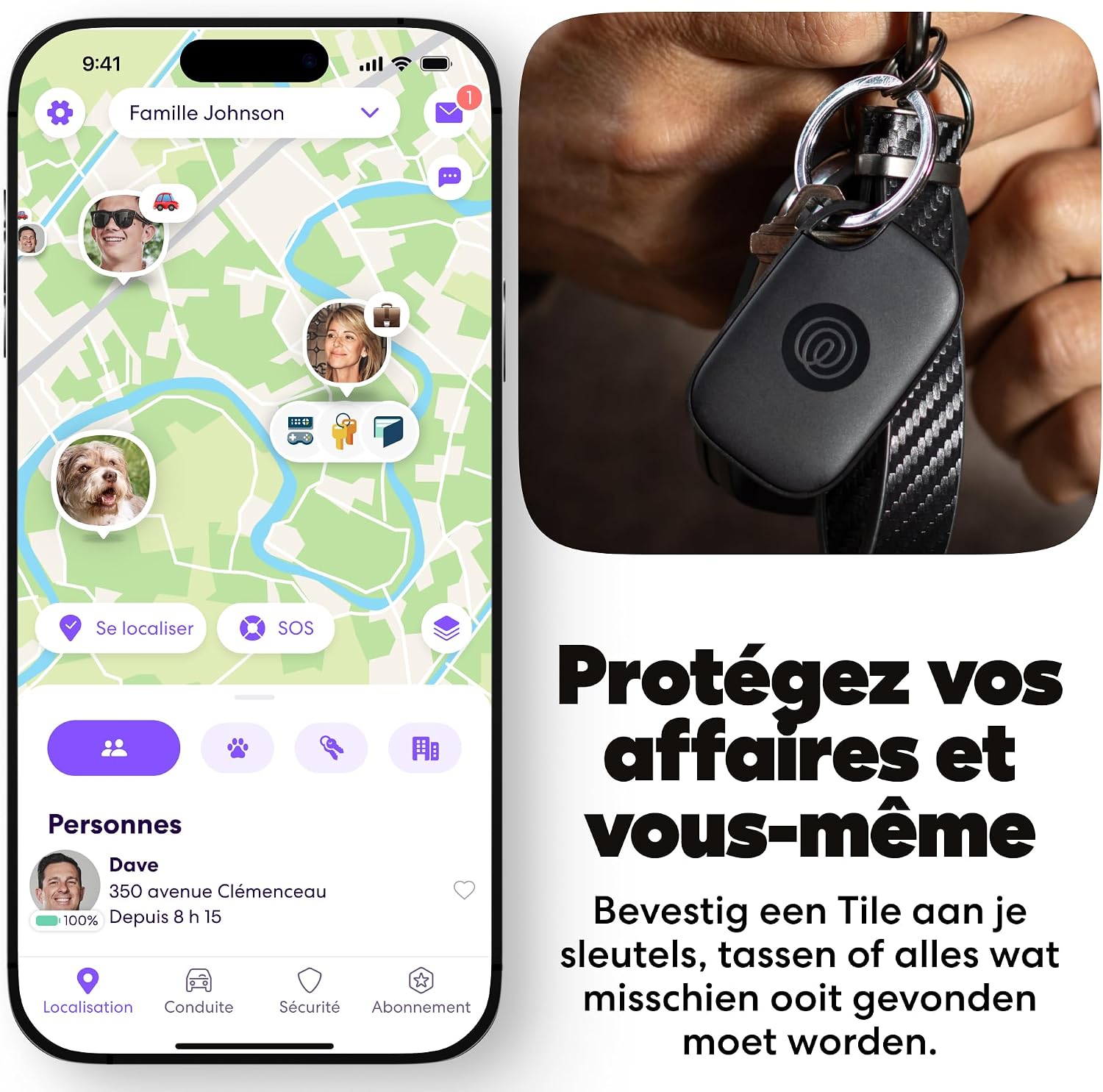 Detalle 2 de Tile by Life360 Pro (2024) Tracker Bluetooth 105 m