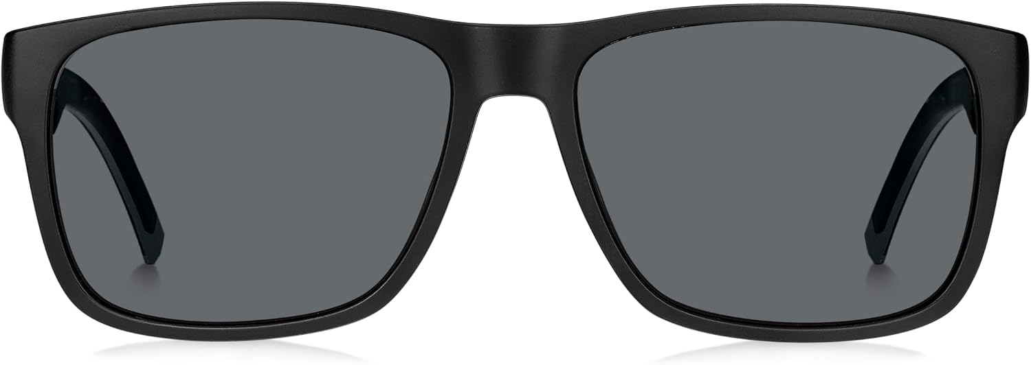 Detalle de Tommy Hilfiger TH 1718/S Sunglasses Uomo – pacco da 1, modello 56 mm, colore 08A/IR BLACK GREY