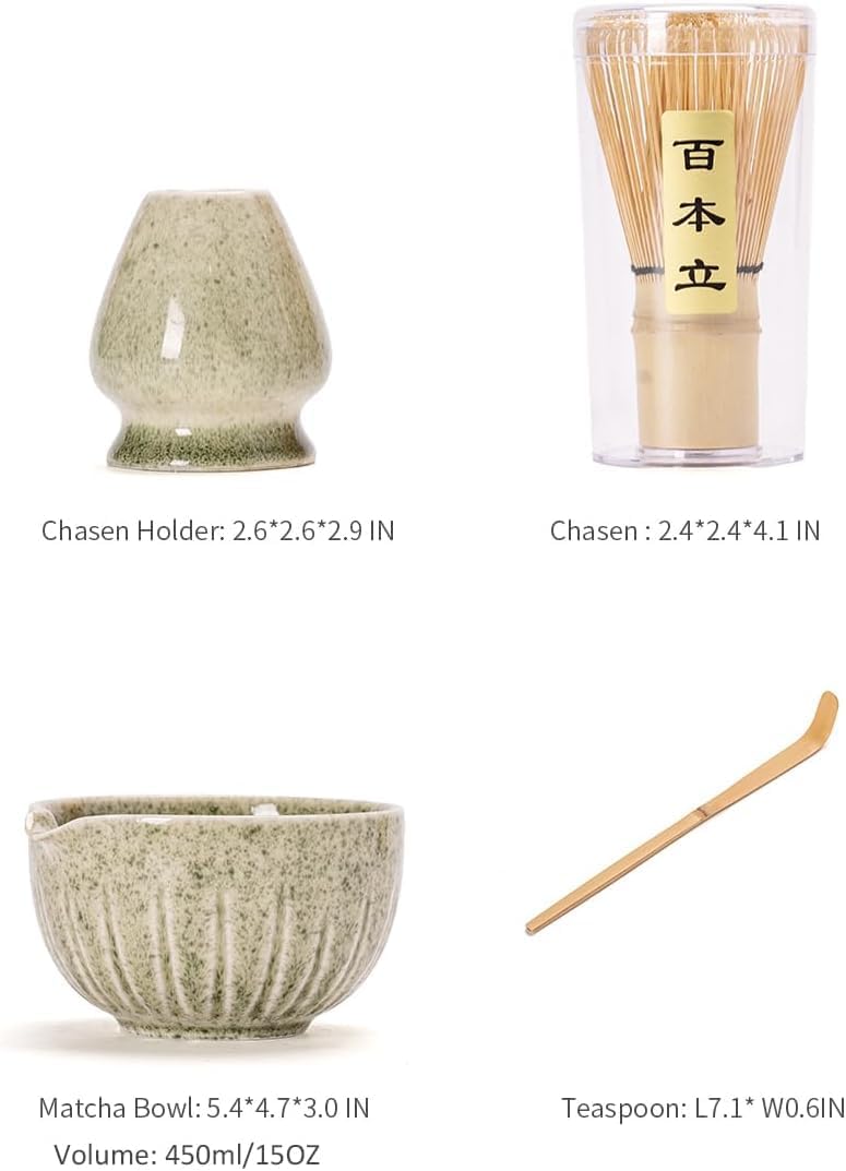 Thumbnail 5 de TANG PIN Matcha Set (15 oz) with Match Bowl, Bamboo Whisk, Scoop, and Chasen Holder