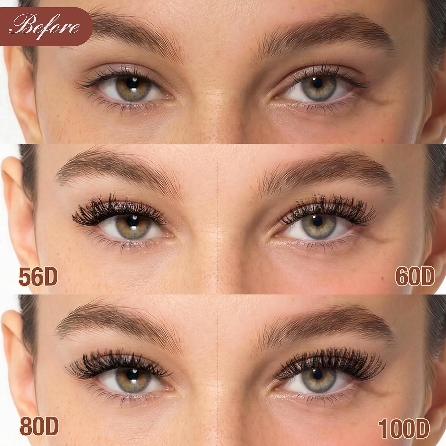 Detalle de Lashview cluster lash kit, 10–16 mm