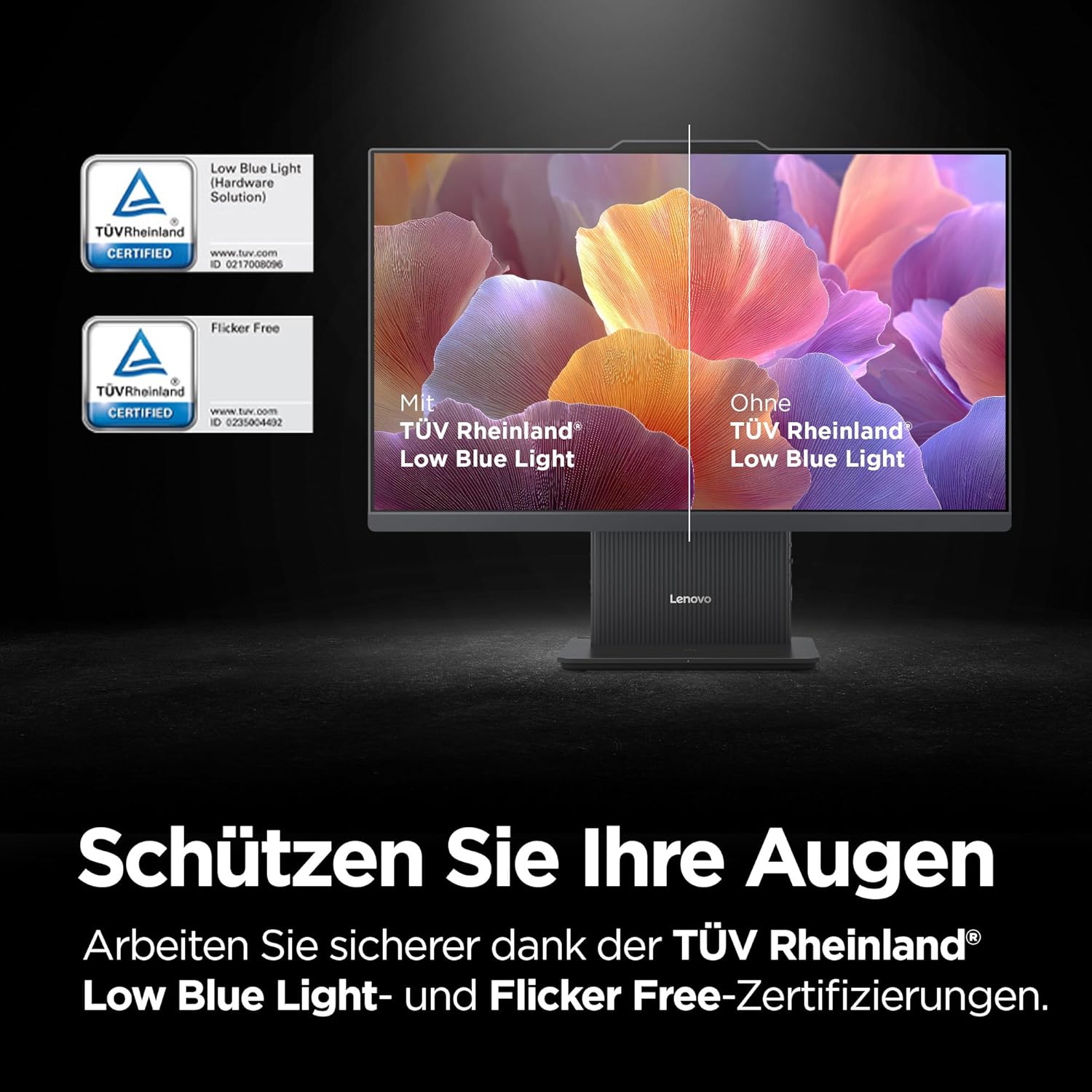 Thumbnail 3 de Lenovo IdeaCentre All-in-One PC 23.8" – Ryzen 5, 16GB RAM, 1TB SSD, Win11, inklusive Maus/Tastatur