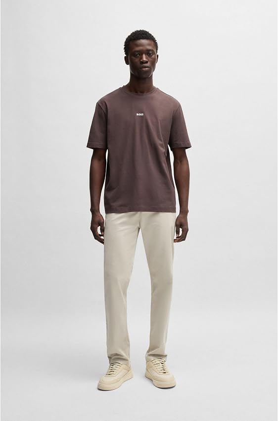 Detalle 2 de BOSS Chino_Tapered pantalones hombre 97% algodón