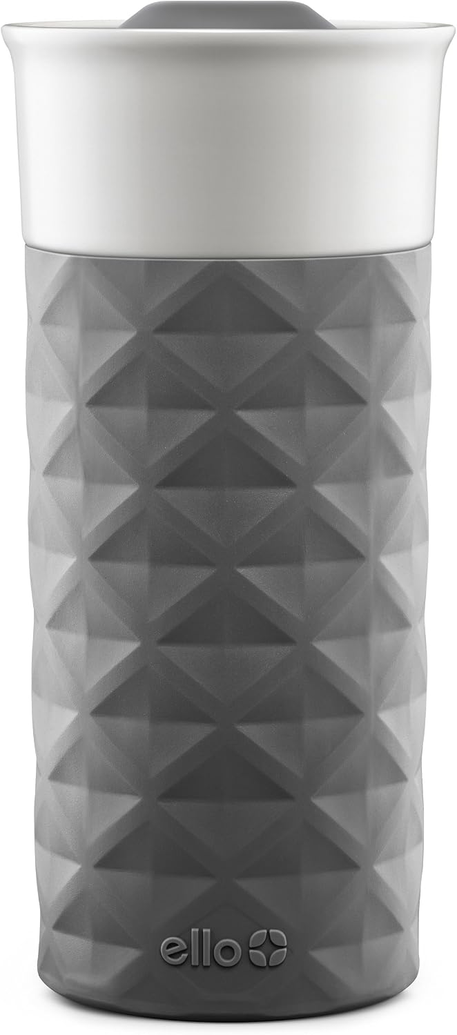 Detalle de Ello Ogden Travel Mug (Ceramic, BPA-Free) with Lid, 16 oz