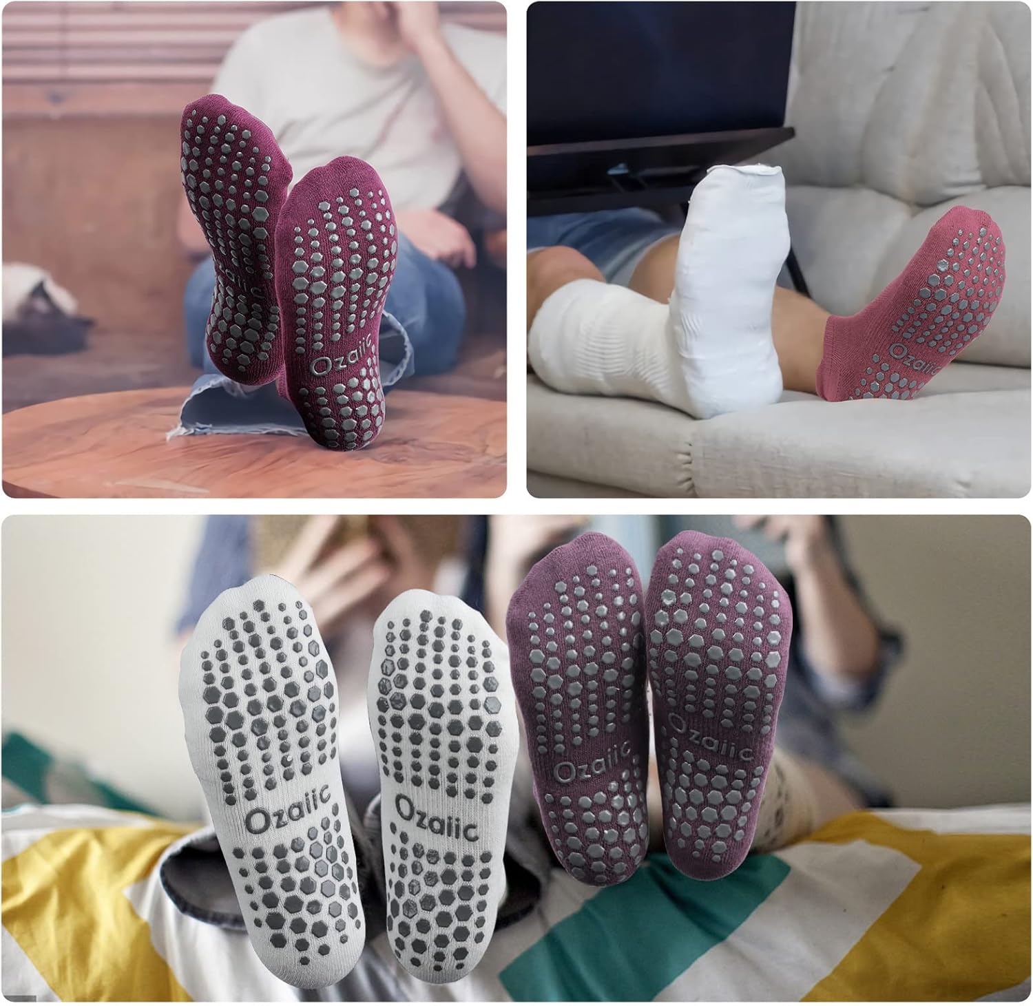 Thumbnail 5 de Ozaiic Yoga Socks with Grips: Non-Slip Cushioned Socks for Yoga, Pilates and More