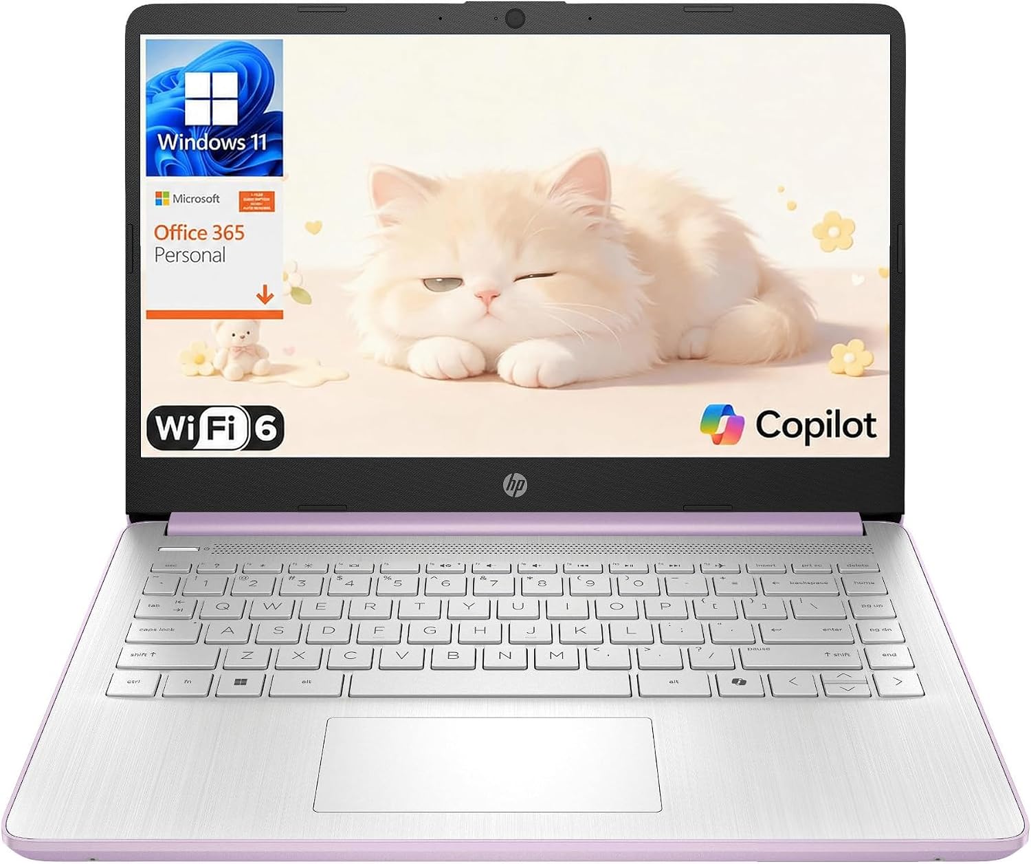 Detalle de HP 14 Laptop, Intel N150, 14-Inch Anti-Glare Display, Wi-Fi 6