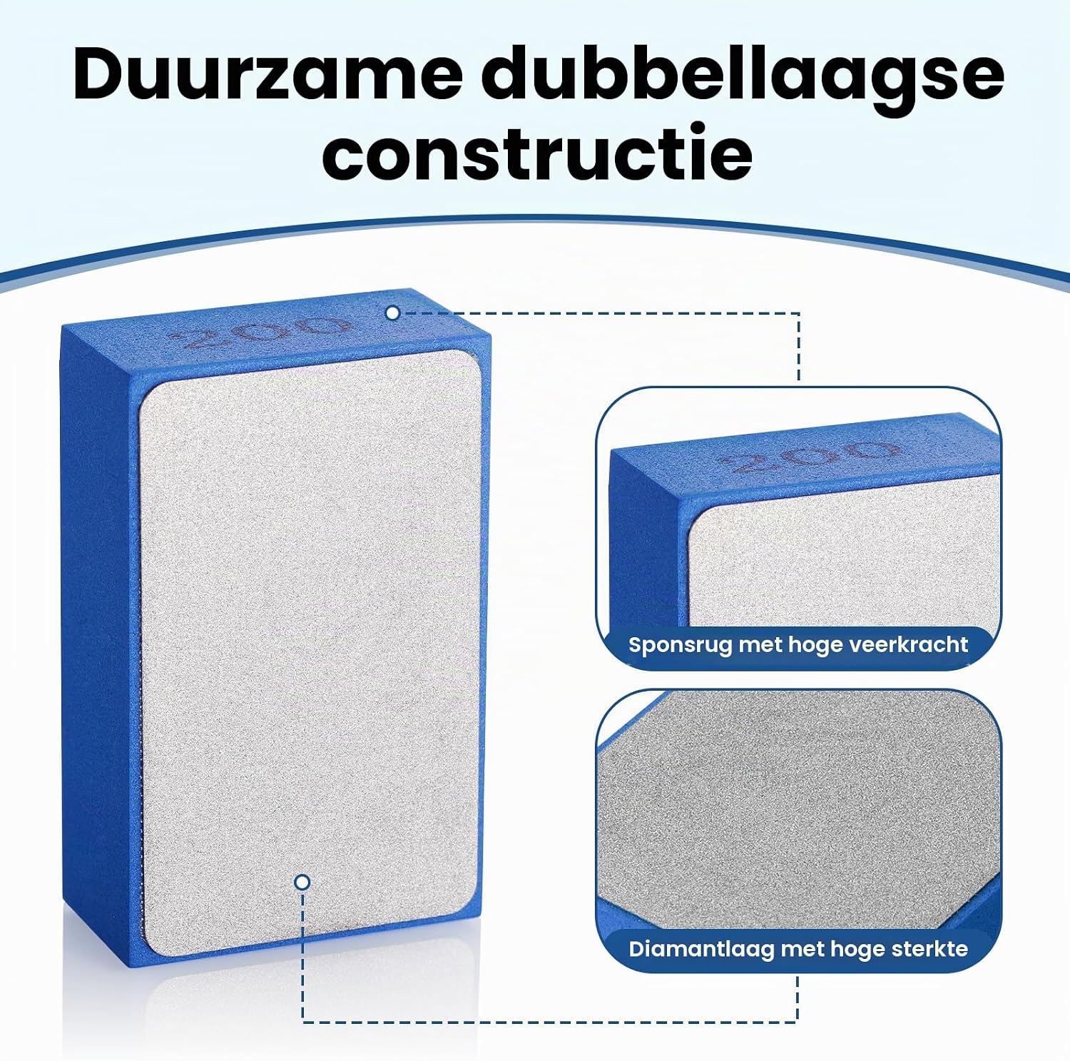 Detalle de Zocipro HBT-D108 diamant-hand-schuurset, 6 korrelgroottes voor slijpen en polijsten