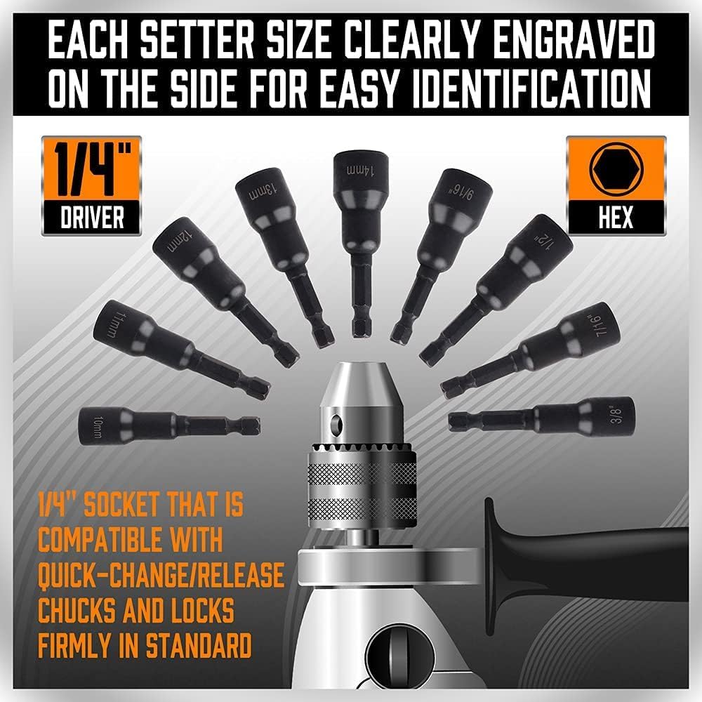 Thumbnail 3 de Magnetic Nut Driver Set, 12-Piece