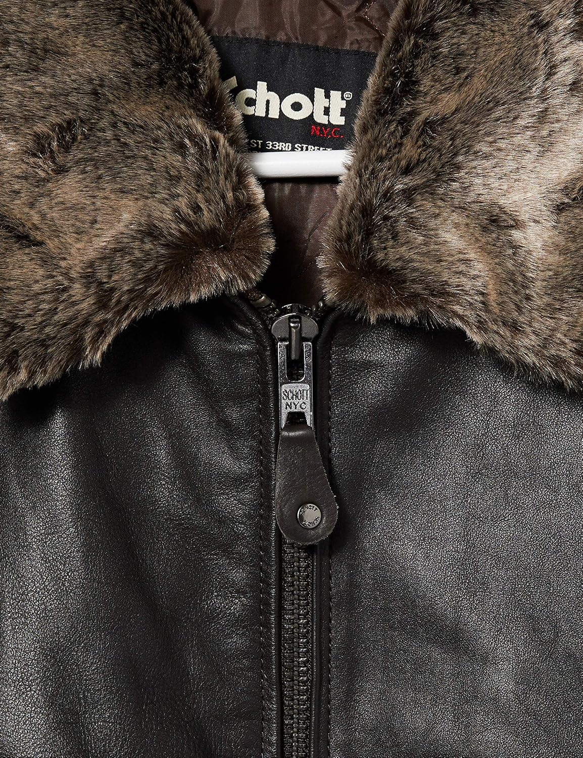Thumbnail 1 de Schott NYC Leather Jacket cuir