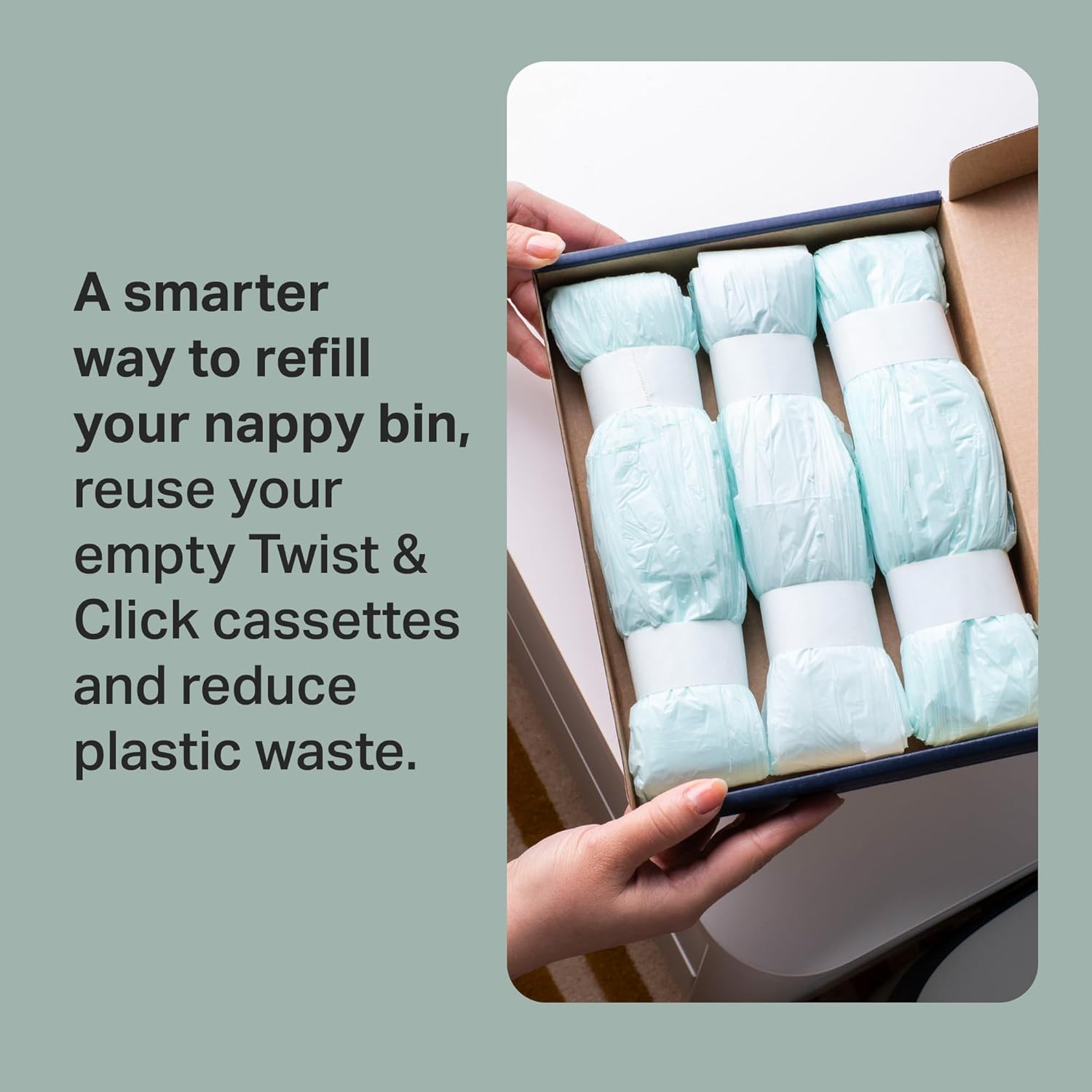 Thumbnail 2 de Tommee Tippee Twist & Click Nappy Bin Refills 10.5m