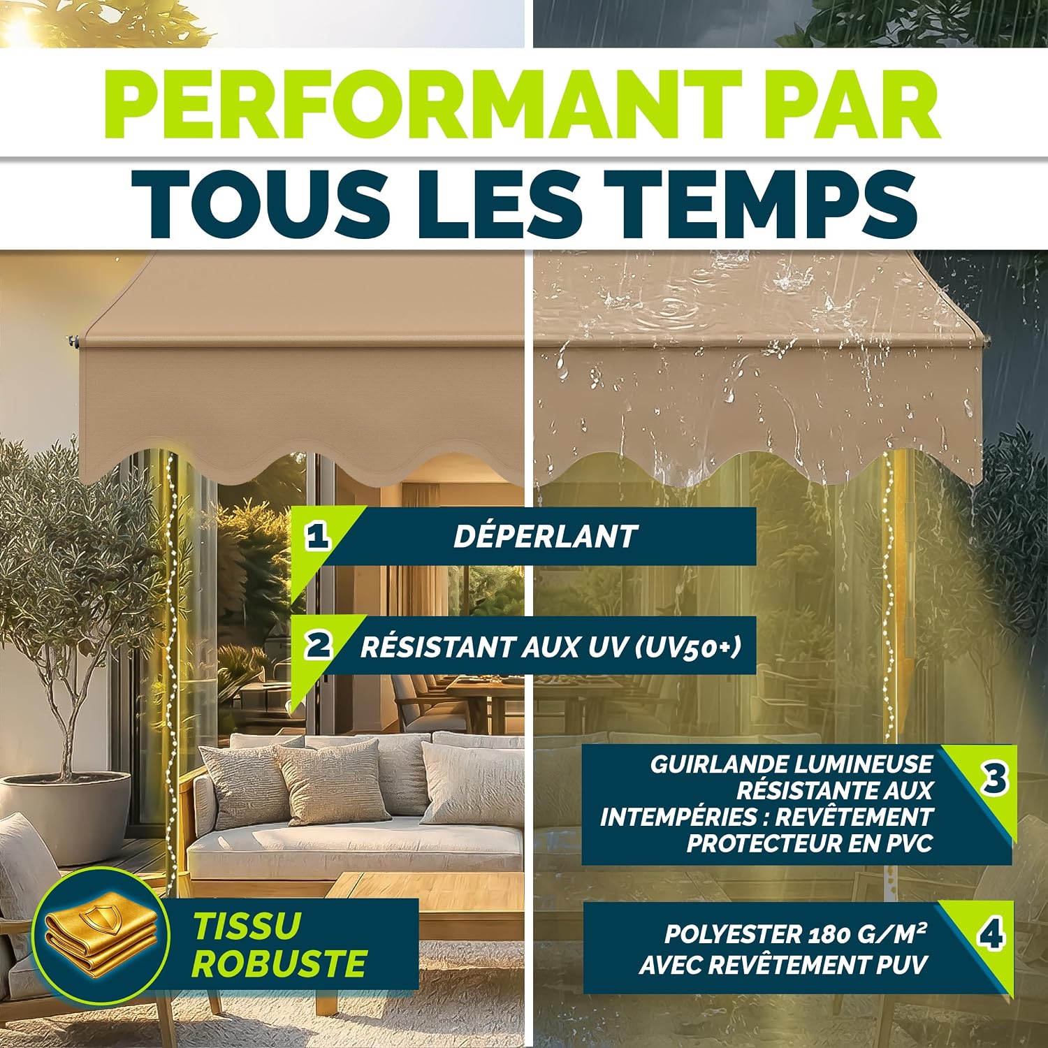Detalle 2 de tillvex Store Banne Manuel rétractable