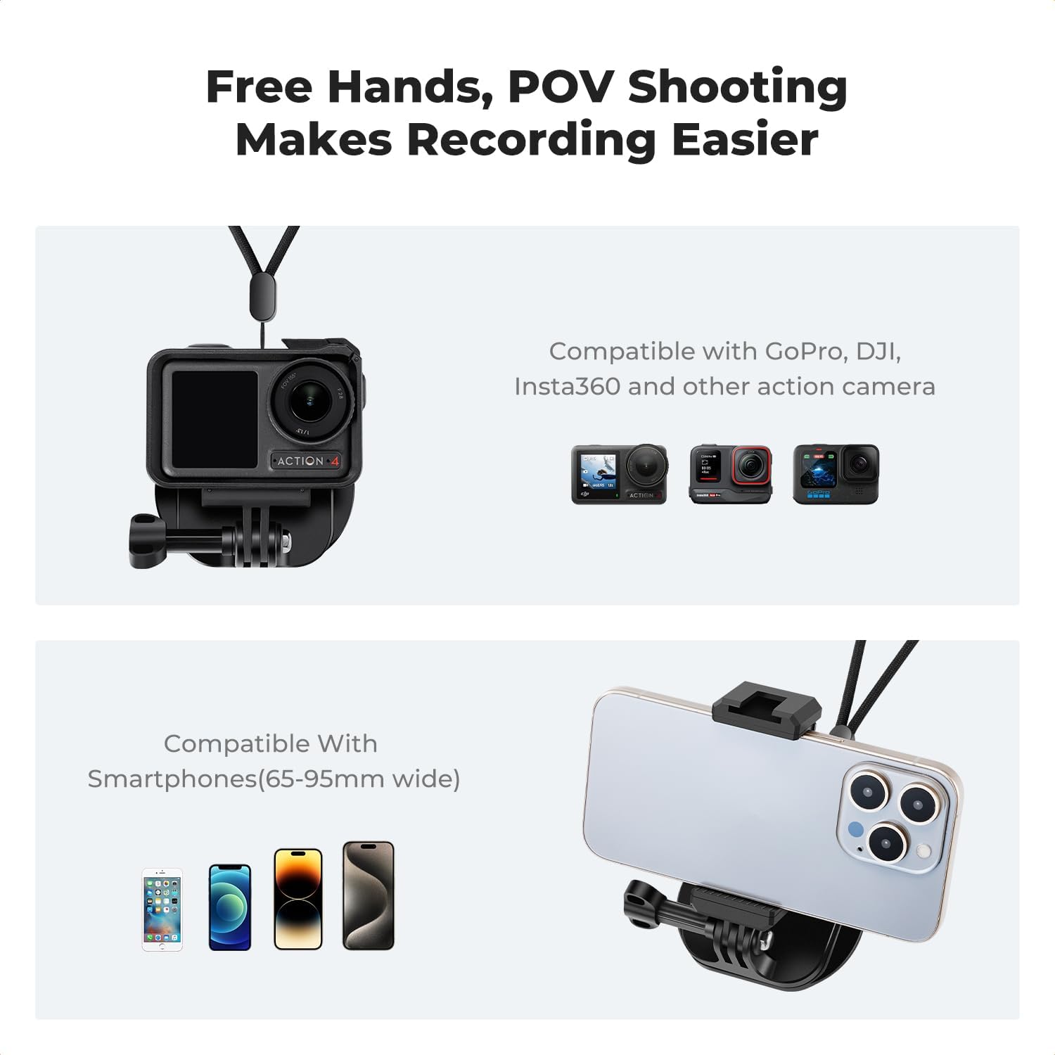 Thumbnail 4 de K&F CONCEPT Magnetische Brusthalterung für Action‑Kameras