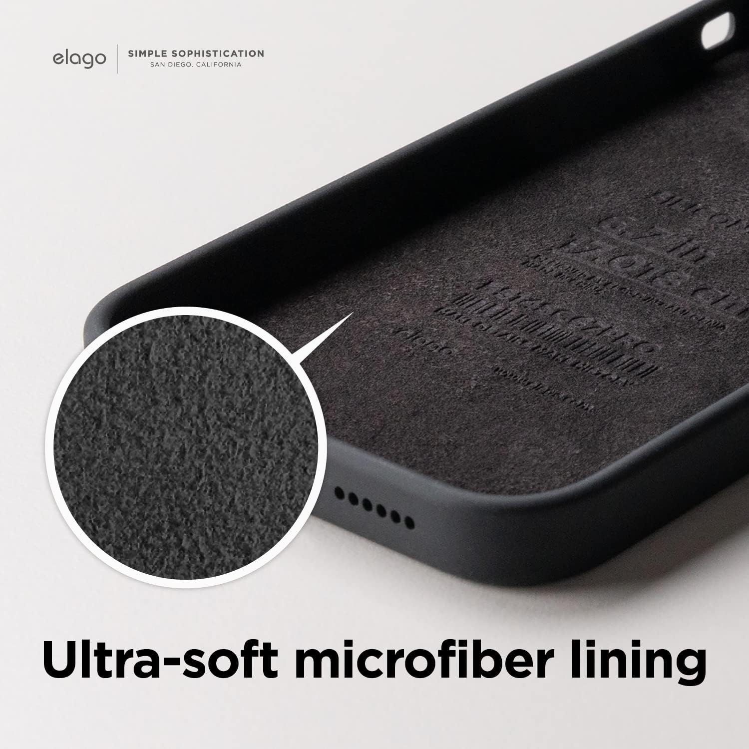 Thumbnail 6 de elago Coque Silicone Liquide Premium pour iPhone 14 Plus (6,7”) – étui antichoc 4 couches, microfibre anti-rayures, noir