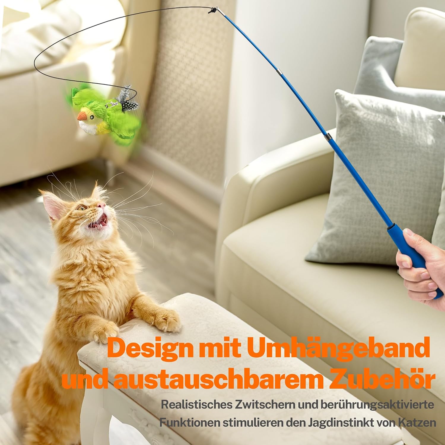Detalle de Toozey Interaktives Katzenspielzeug 16 cm đŸ