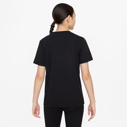 Detalle de Nike Futura Hbr T-Shirt per Bambini Black 158 — Comfort e stile per le avventure quotidiane