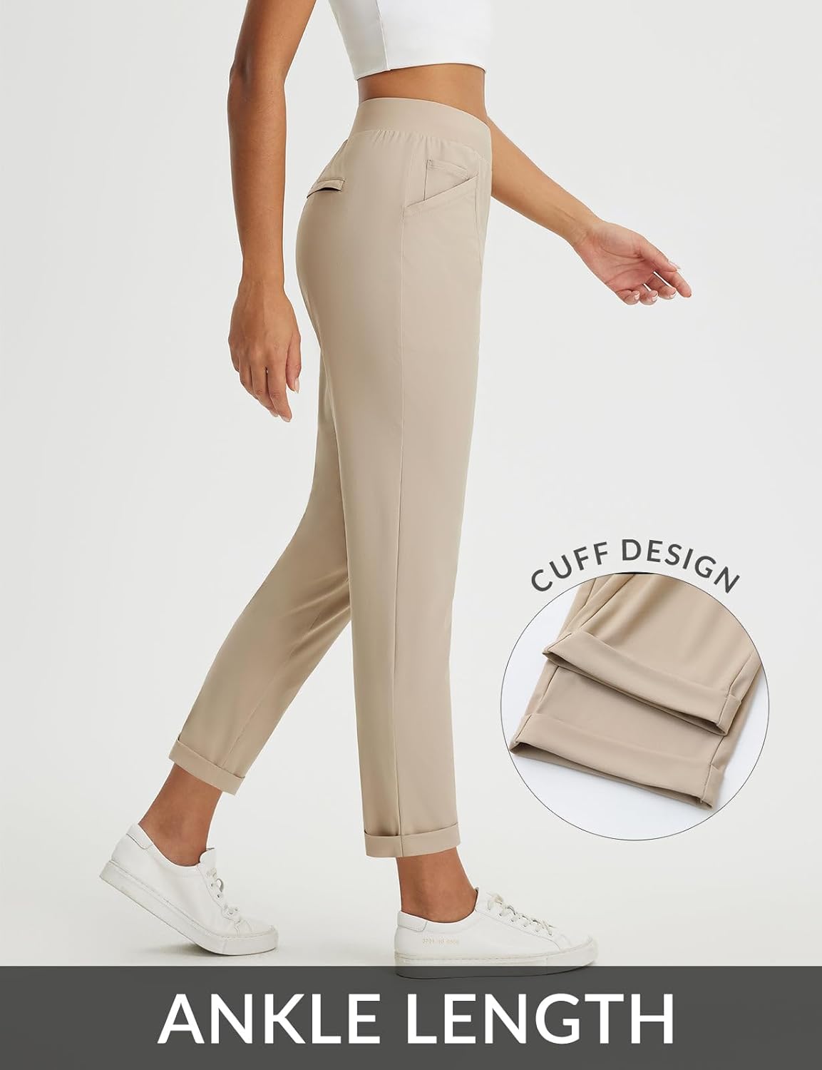 Thumbnail 3 de baleaf Women's Travel Pants with Zipper Pockets: Stretchy, Business-Casual Slacks with Practical Pockets