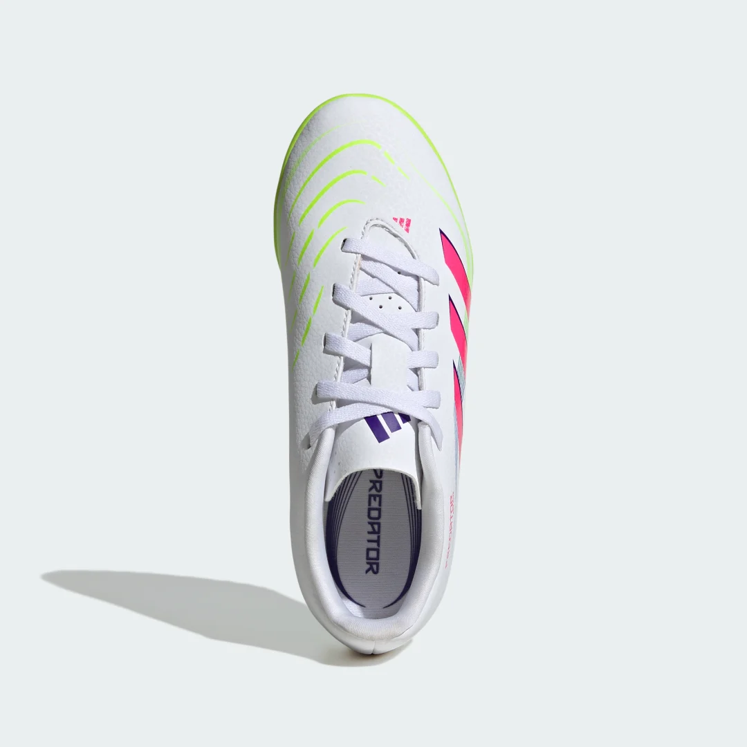 Detalle de Zapatilla de fútbol Predator Club moqueta (Adolescentes) de Adidas – Blanca