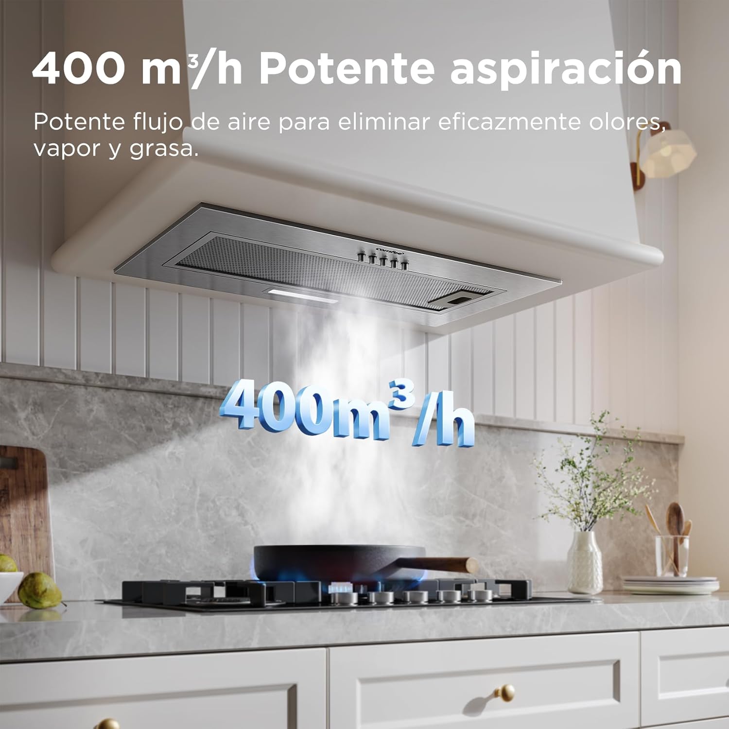 Thumbnail 1 de COMFEE' BIHT17SS-52 campana empotrable 52 cm 400 m³/h