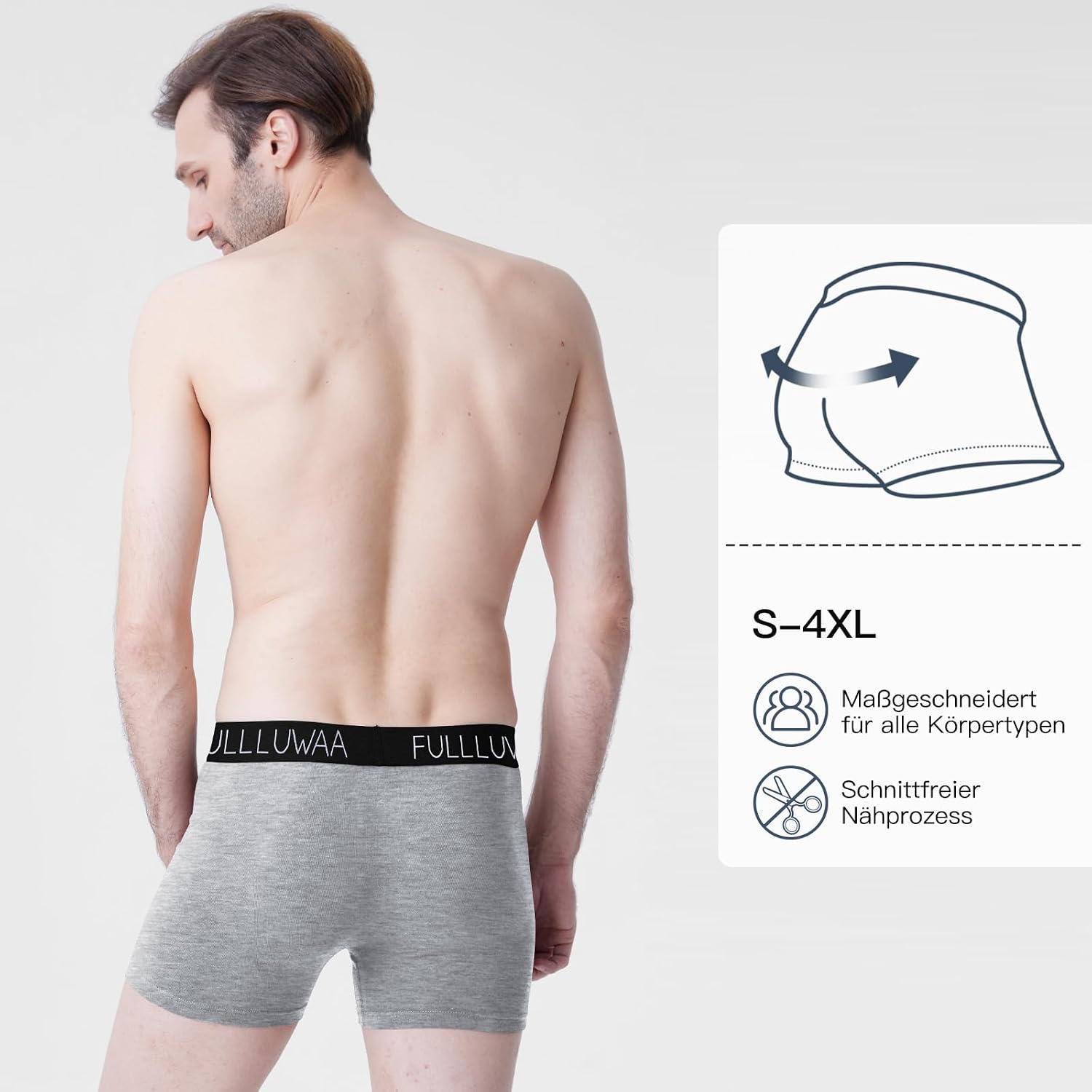 Detalle de Fullluwaa Boxershorts Herren 8er Pack