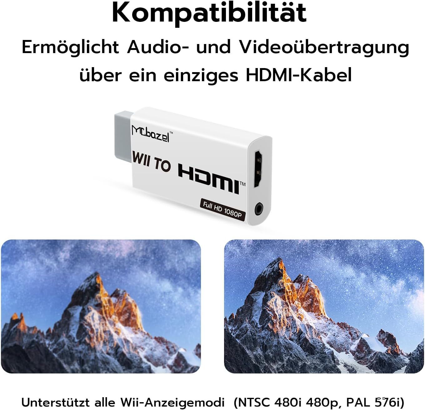 Detalle de Mcbazel Wii HDMI Adapter 1,5 m