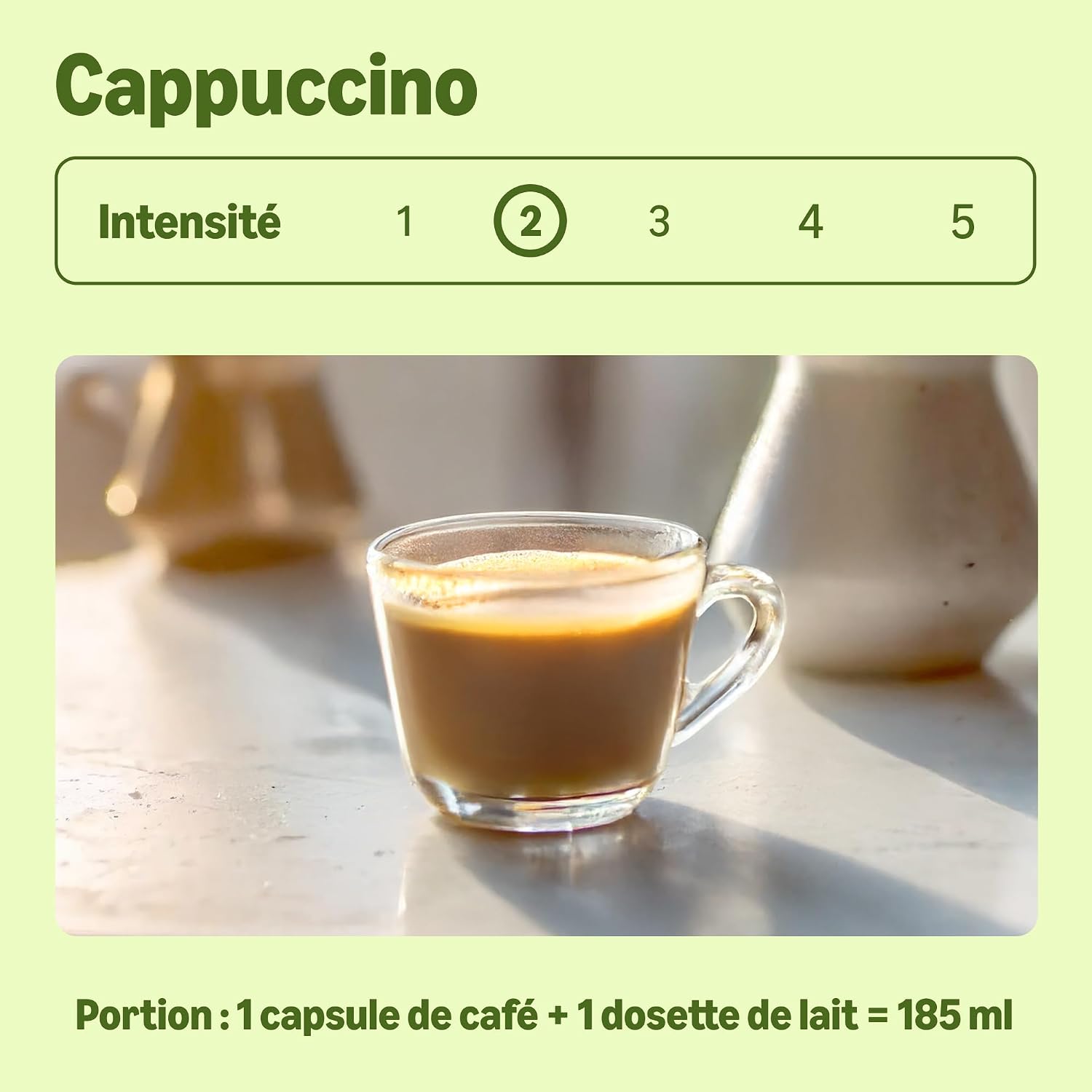 Detalle 2 de Capsules Cappuccino Dolce Gusto 24 portions ⚙