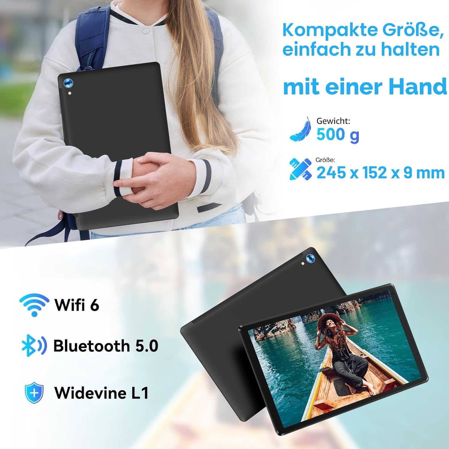 Thumbnail 6 de Whitedeer Tablet Android 10 Zoll