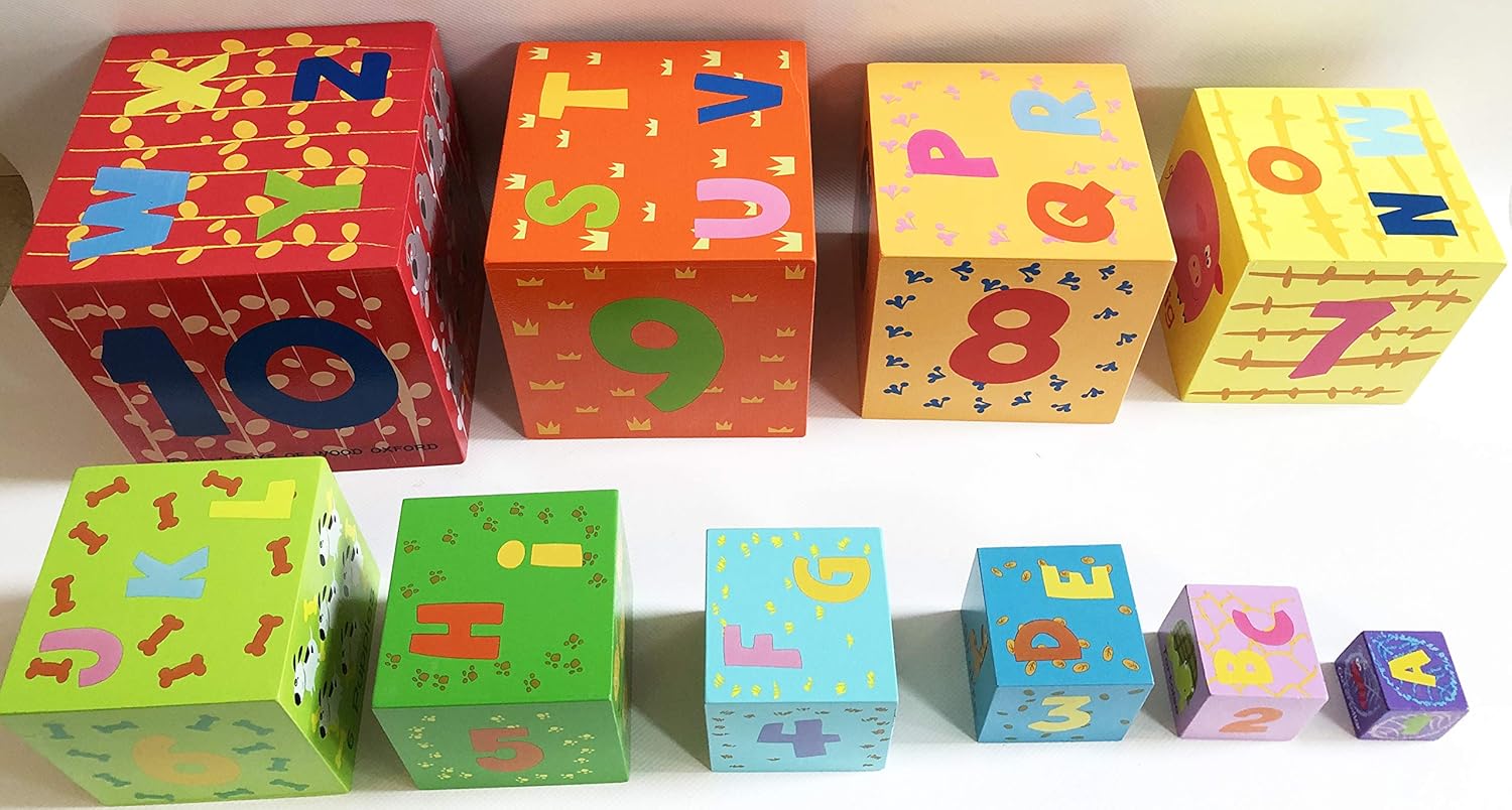 Thumbnail 6 de TOWO Wooden Stacking Boxes – Nesting Cups, Alphabet & Animal Blocks for Toddlers
