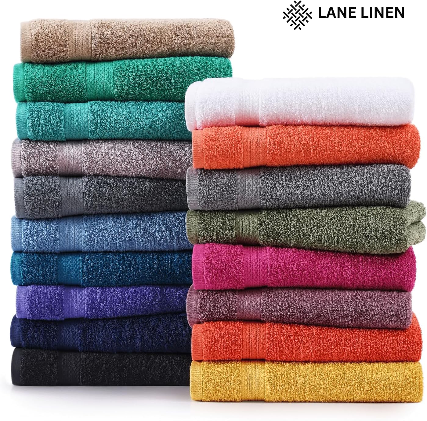 Thumbnail 6 de LANE LINEN 100% Cotton 4 Pack Bath Sheets (35"x66") – Oversized, Highly Absorbent & Luxuriously Soft
